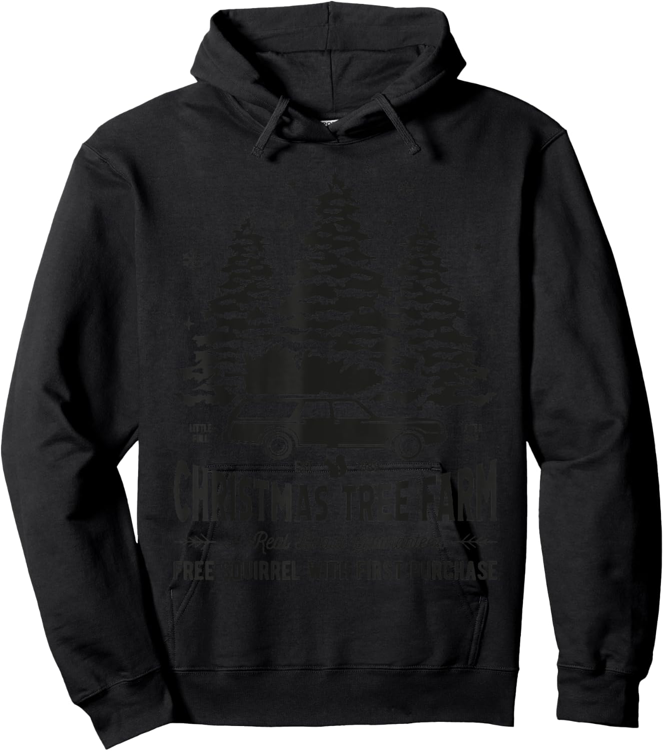 Christmas Movie Tree Farm Funny X-Mas Hoodie - Hoodie | Black