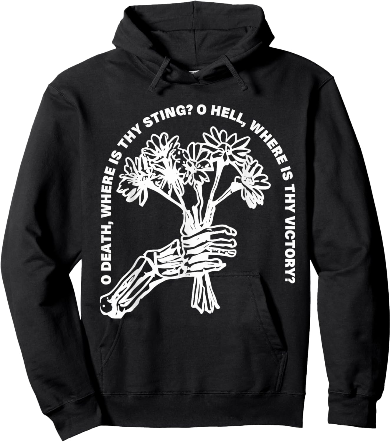 O Death, Where Is Thy Sting? O Hell, Where Is Thy Victory? Hoodie - Hoodie | Black