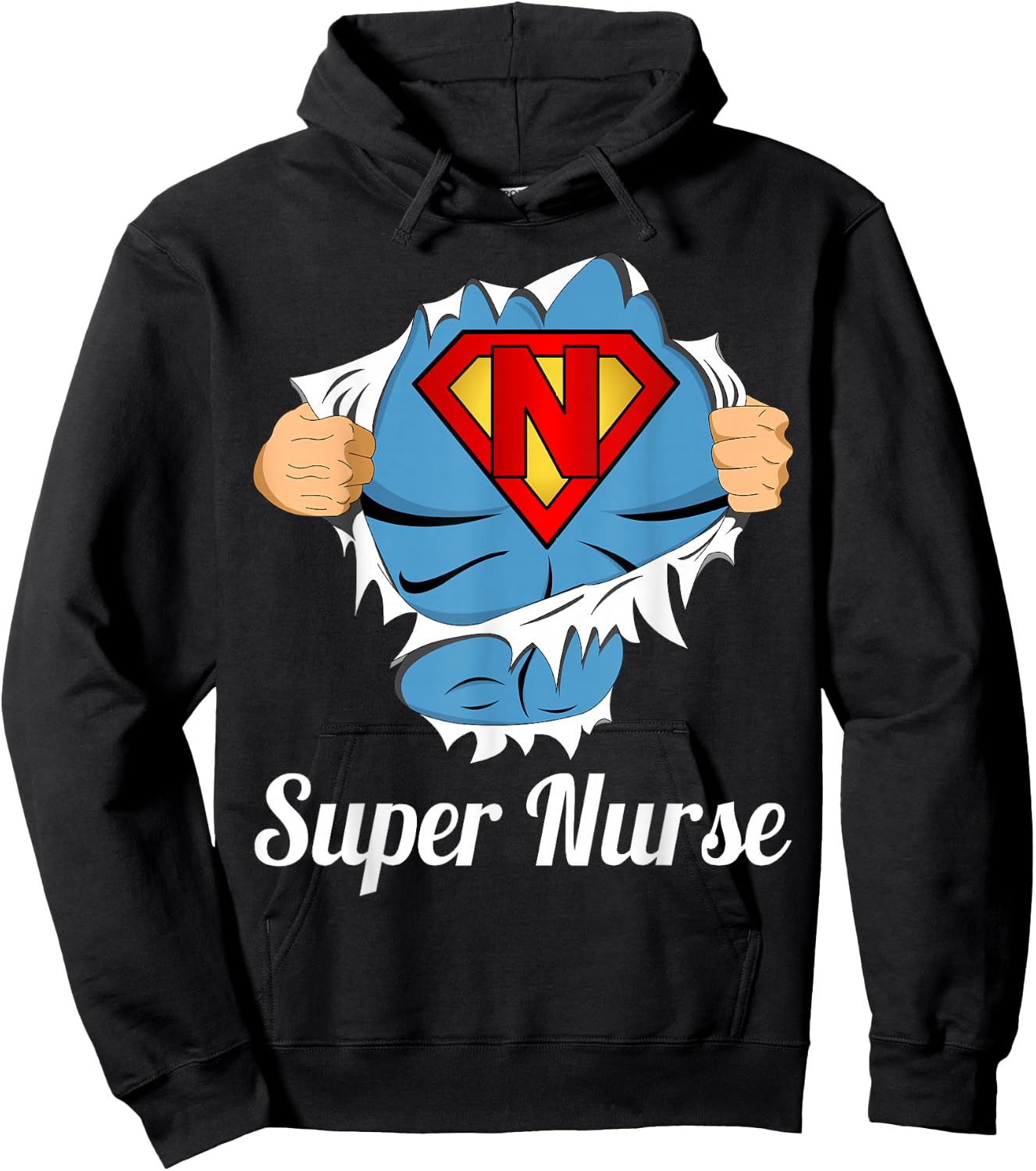 Super Nurse Superpower Hoodie - Hoodie | Black