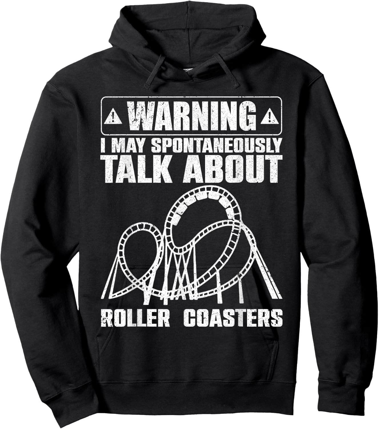 Cute Roller Coaster Women Ride Rollercoaster Lovers Hoodie - Hoodie | Black