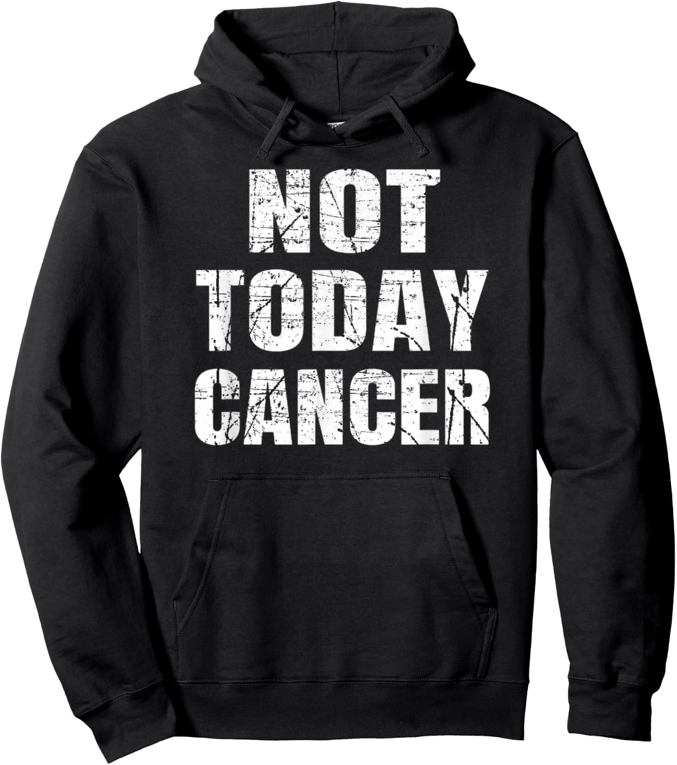 Not Today Cancer Fighter and Survivor Shirt Hoodie - Hoodie | Black
