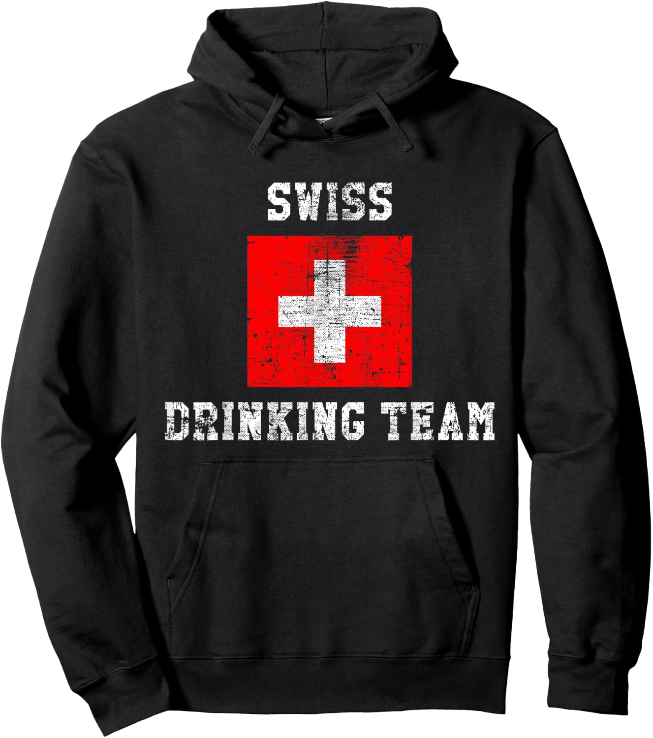 Swiss Drinking Team Funny National Pride Gift Hoodie - Hoodie | Black