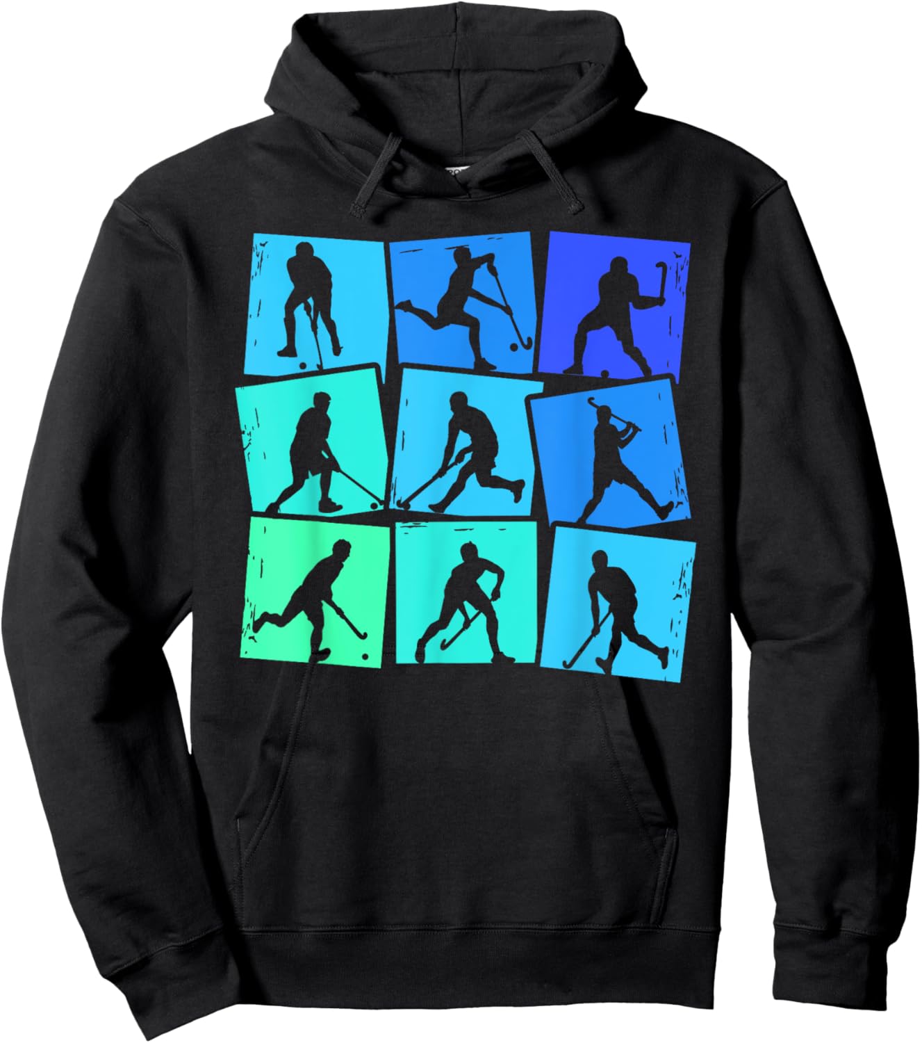 Feldhockey Hockeyspieler Kinder Herren Jungen Hockey Hoodie - Hoodie | Black