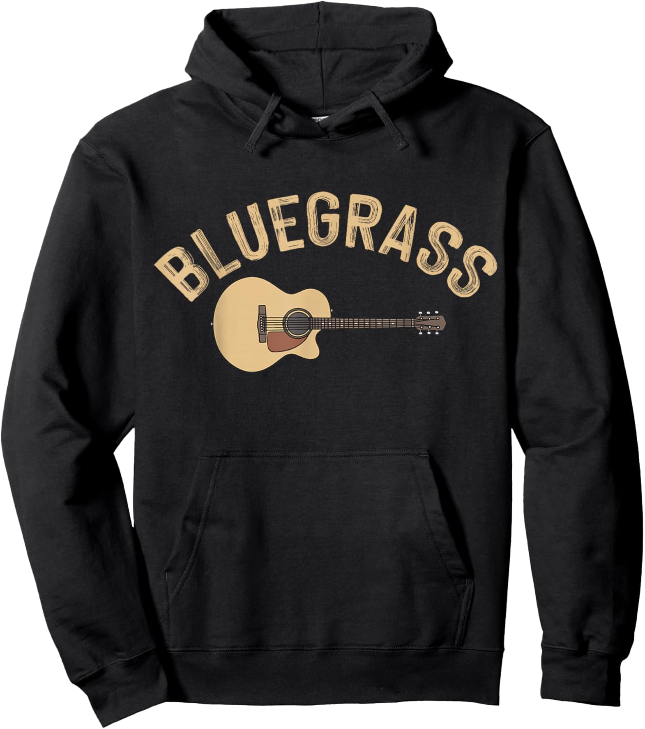 Bluegrass Guitar Hoodie - Hoodie | Black