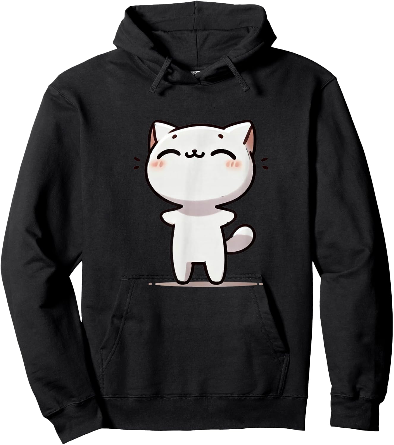 Kawaii Anime Cat Kids Hoodie - Hoodie | Black