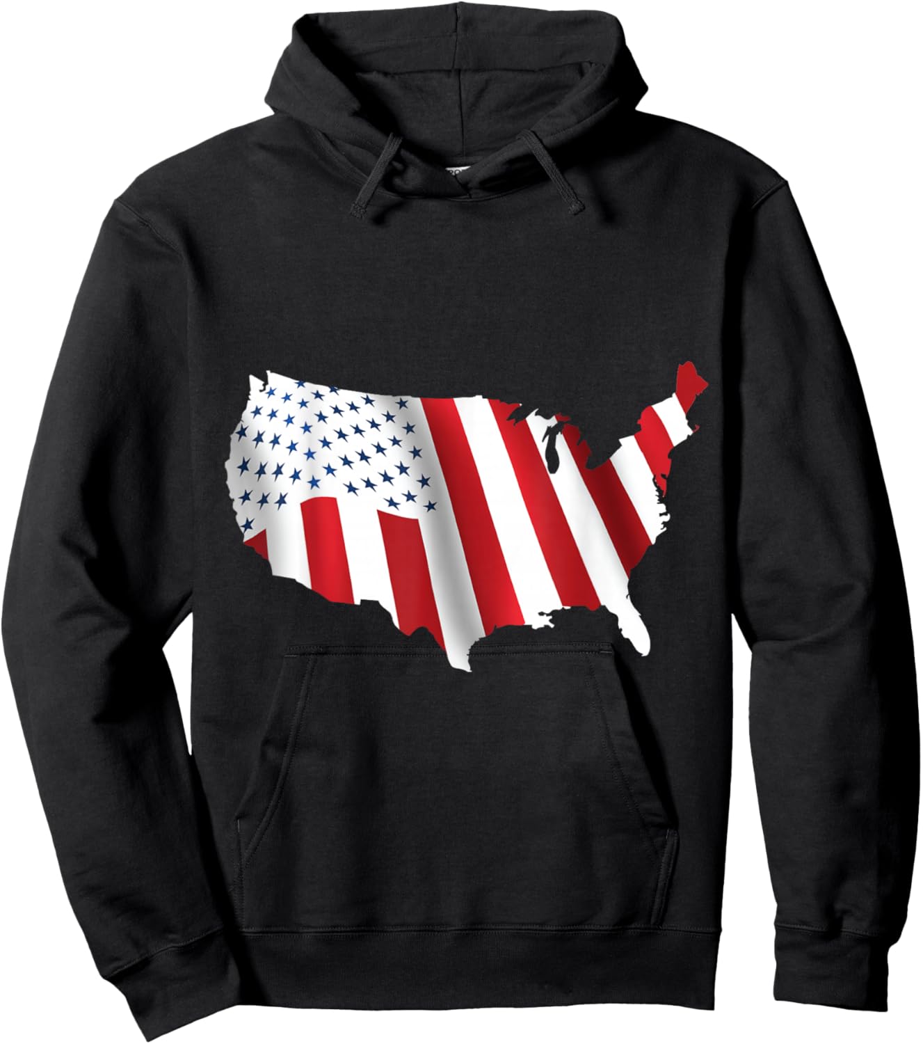 USA Civil Peace Flag Hoodie - Hoodie | Black