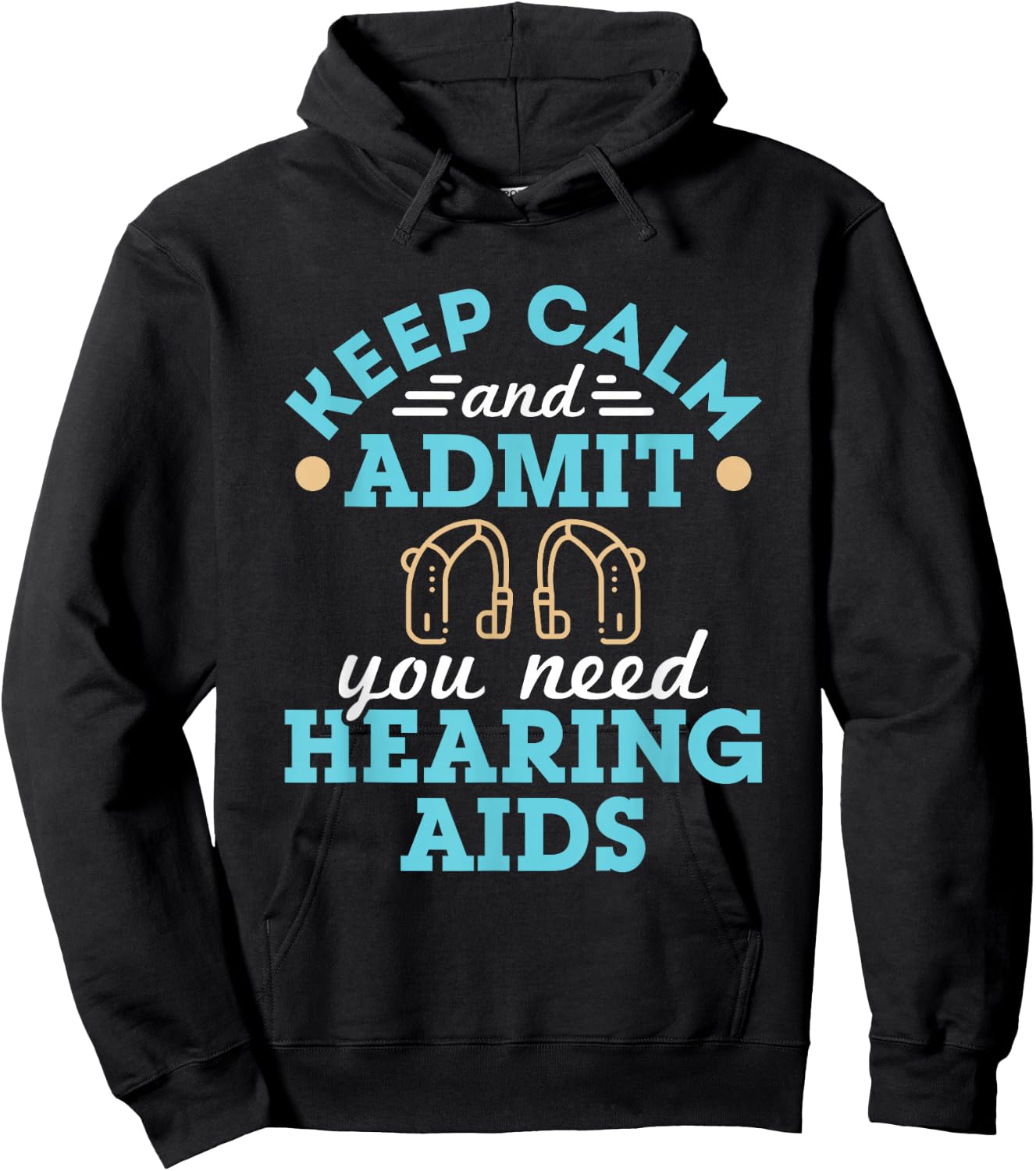 Audiologist Audiology Squad Staff Funny Hearing Aids Quote Hoodie - Hoodie | Black