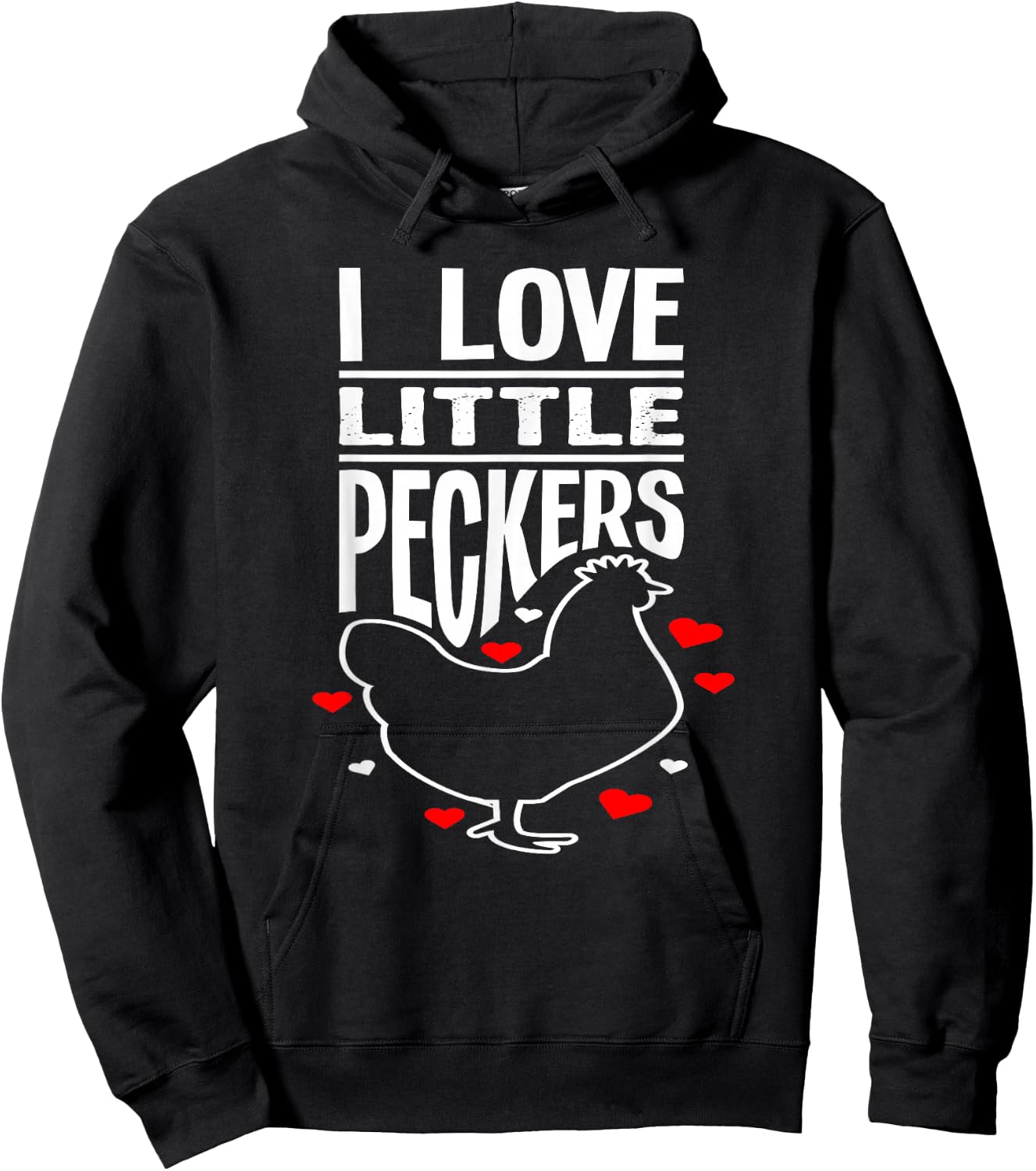 I Love Little Peckers - Funny Animal Lover Gift Hoodie - Hoodie | Black