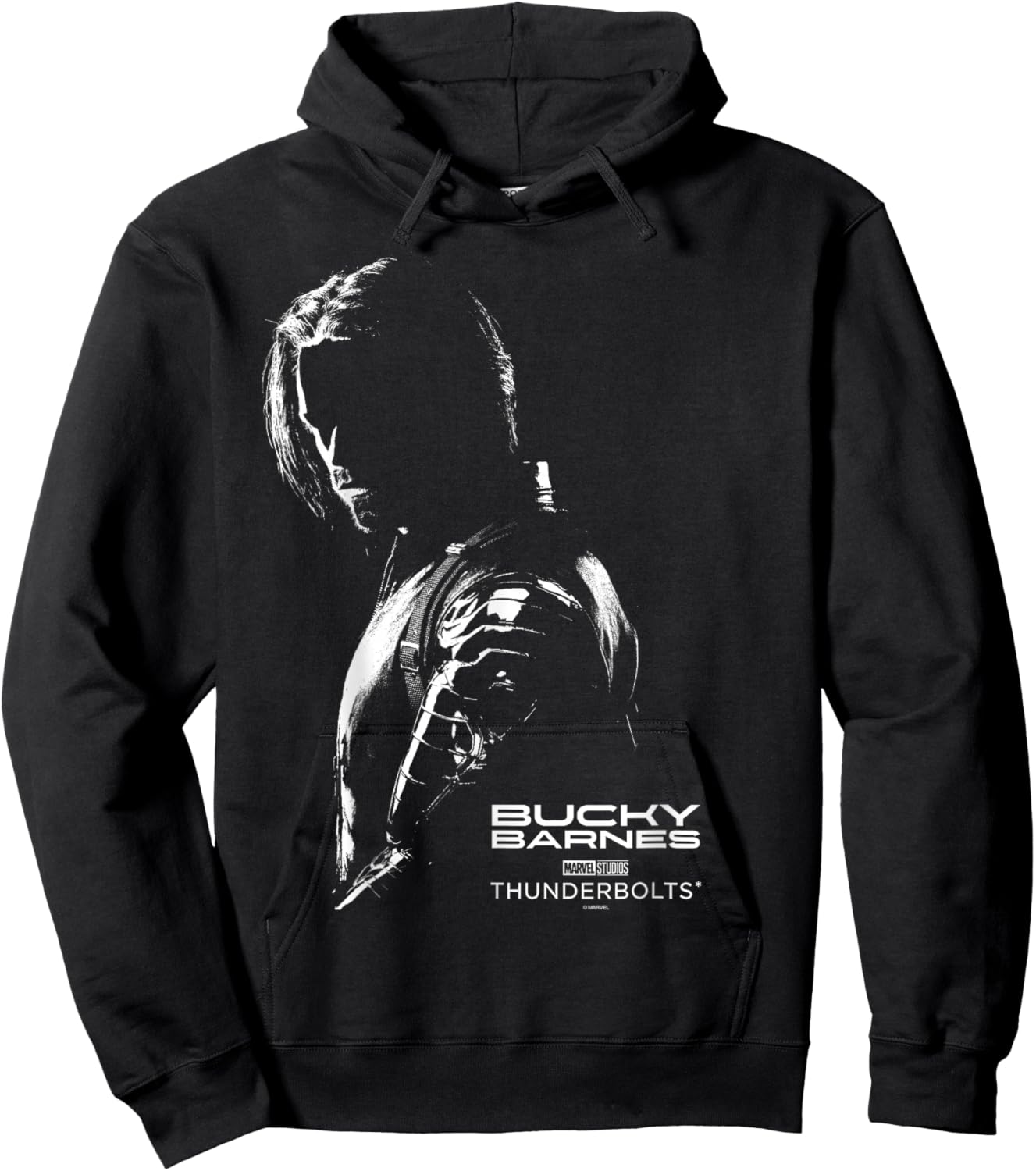 Marvel's Thunderbolts - Bucky Barnes Silhouette Hoodie - Hoodie | Black