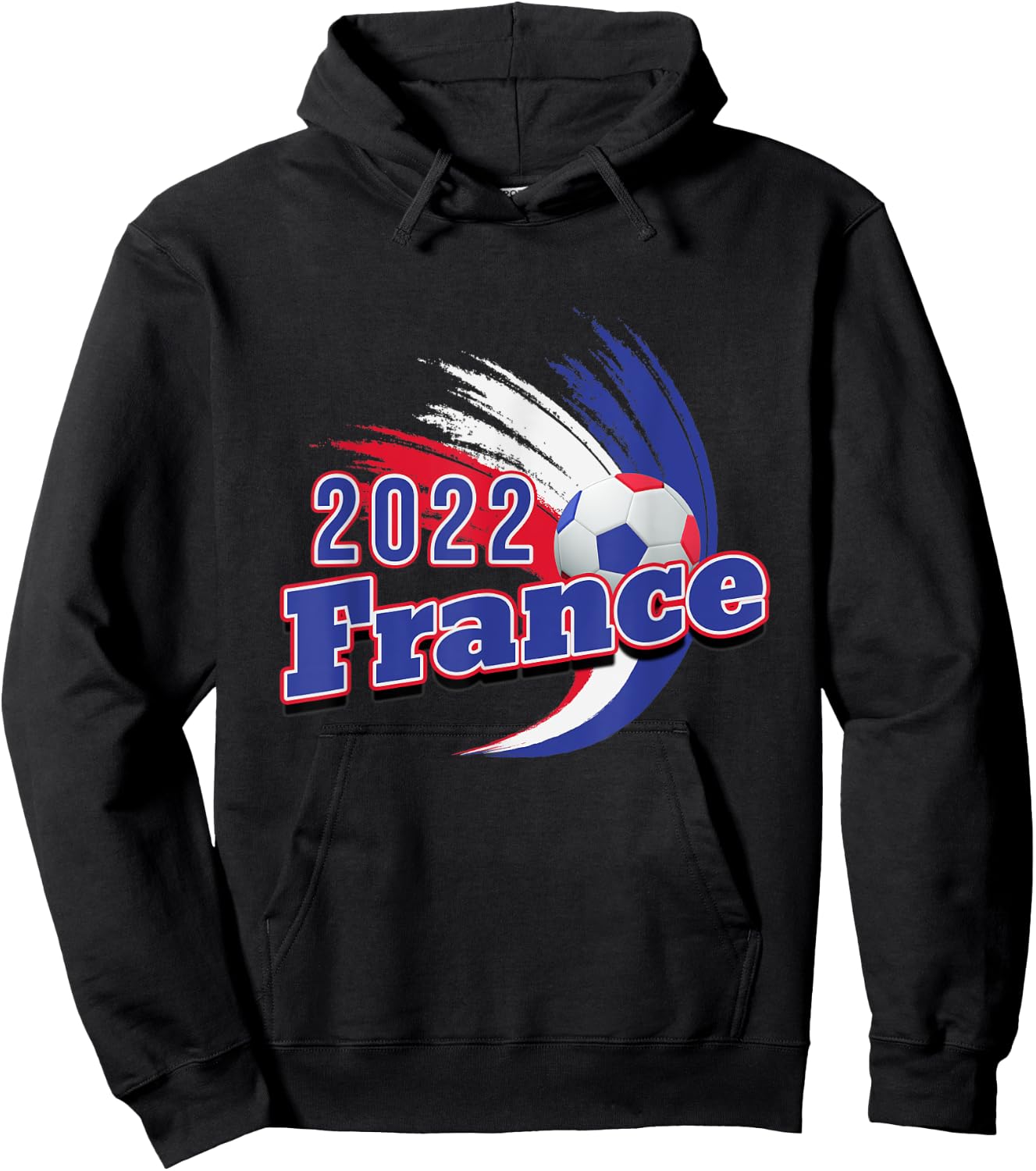 Les Bleus 2022 French Soccer France Vintage Retro Football Hoodie - Hoodie | Black