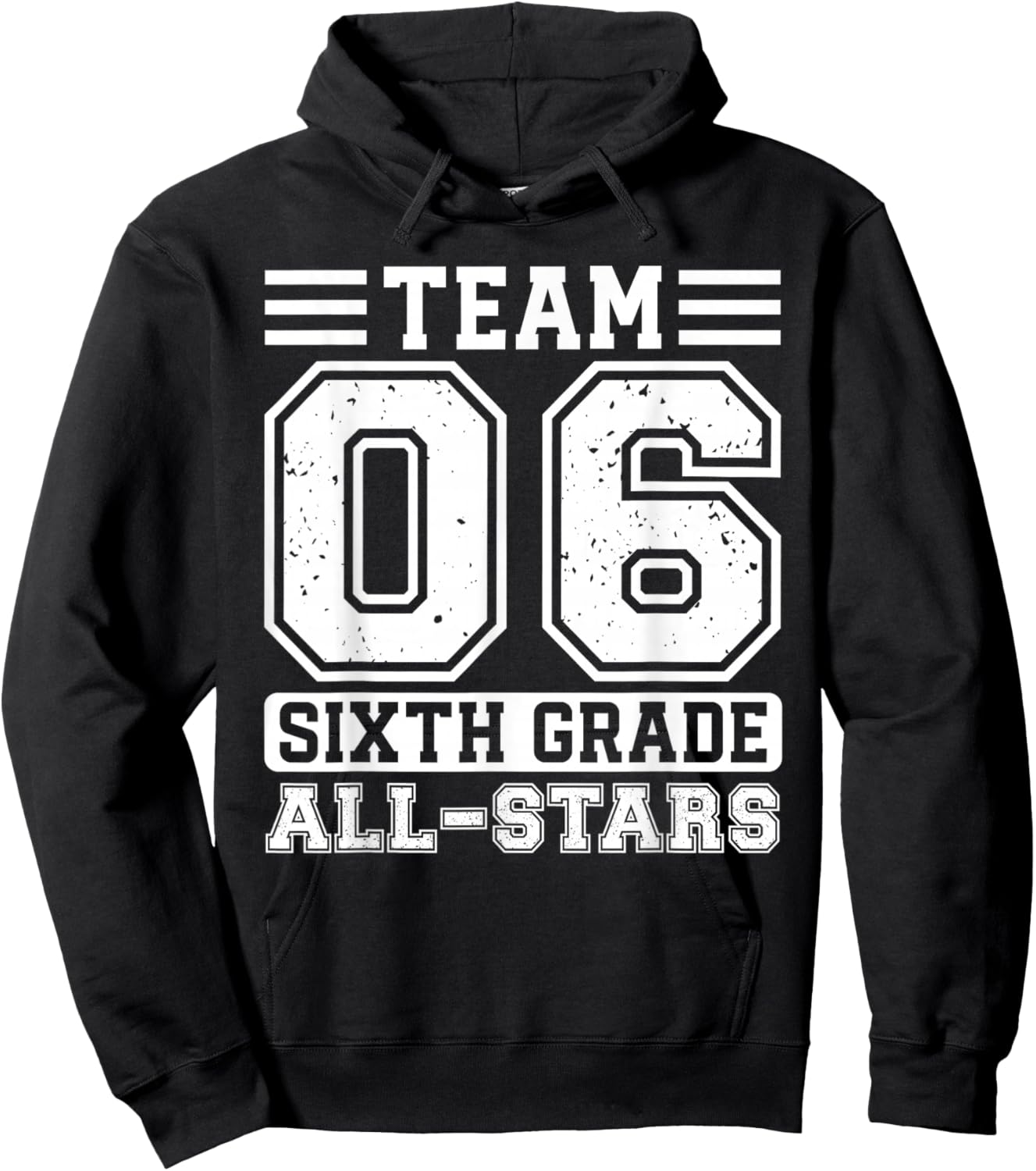 6th Grade Team Sixth Grade Back To School Hoodie - Hoodie | Black