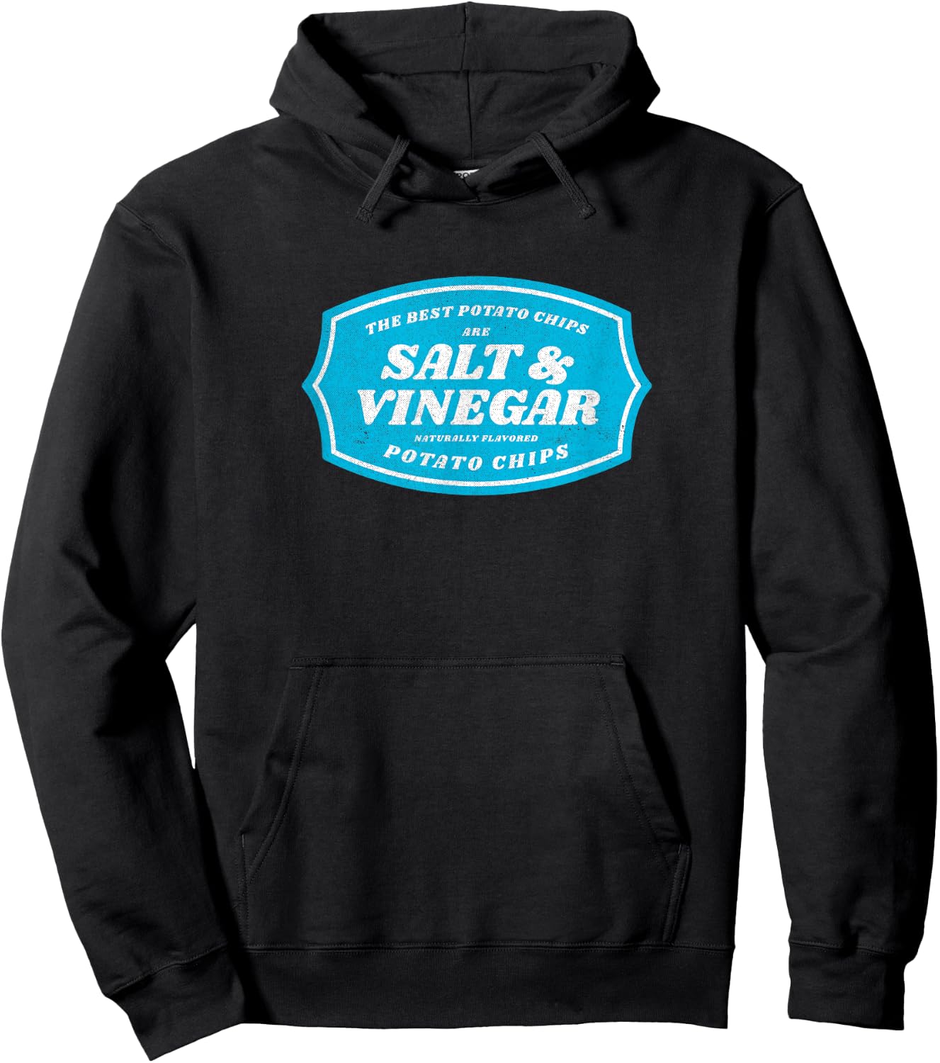 Retro Salt and Vinegar “The Best Chips” Vintage Style Hoodie - Hoodie | Black