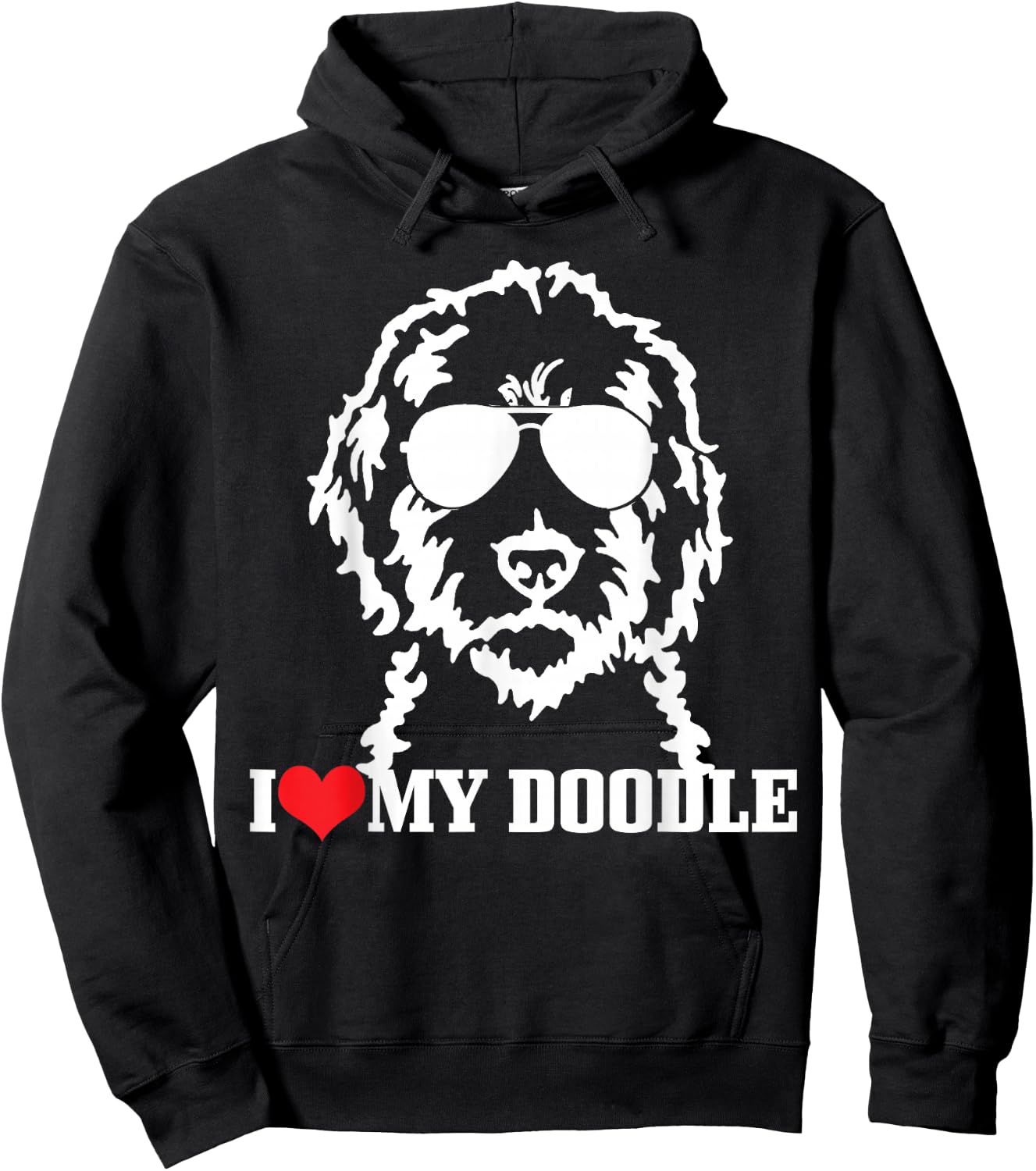Goldendoodle I Love My Doodle Mom Labradoodle Dog Funny Gift Hoodie - Hoodie | Black
