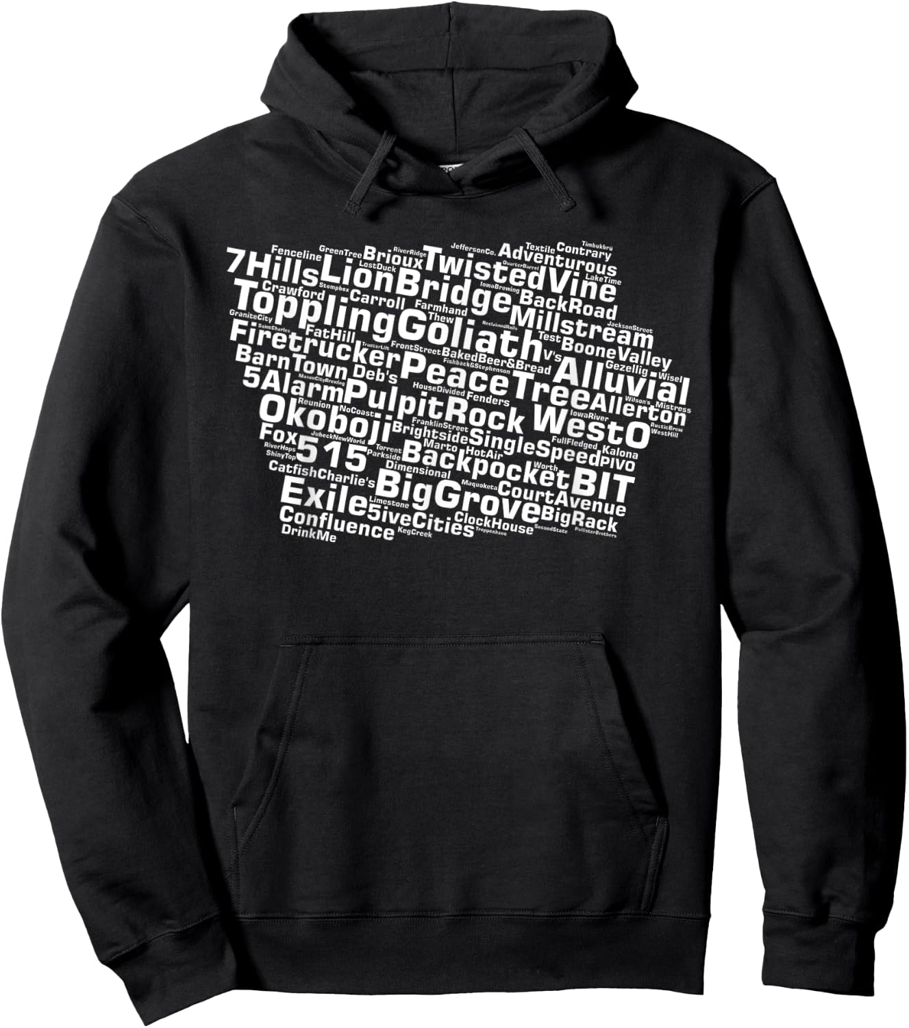 Iowa Breweries Hoodie - Hoodie | Black