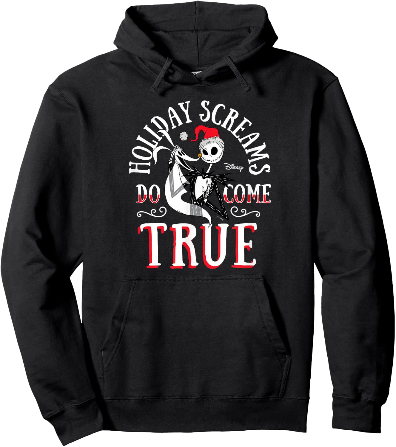 The Nightmare Before Christmas - Jack Zero Holiday Screams Hoodie - Hoodie | Black