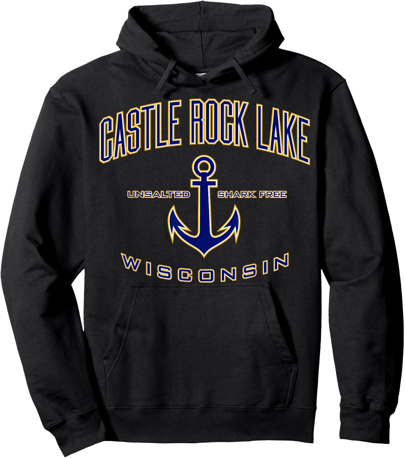 Castle Rock Lake WI Shirt , Men, Girls & Boys Hoodie - Hoodie | Black