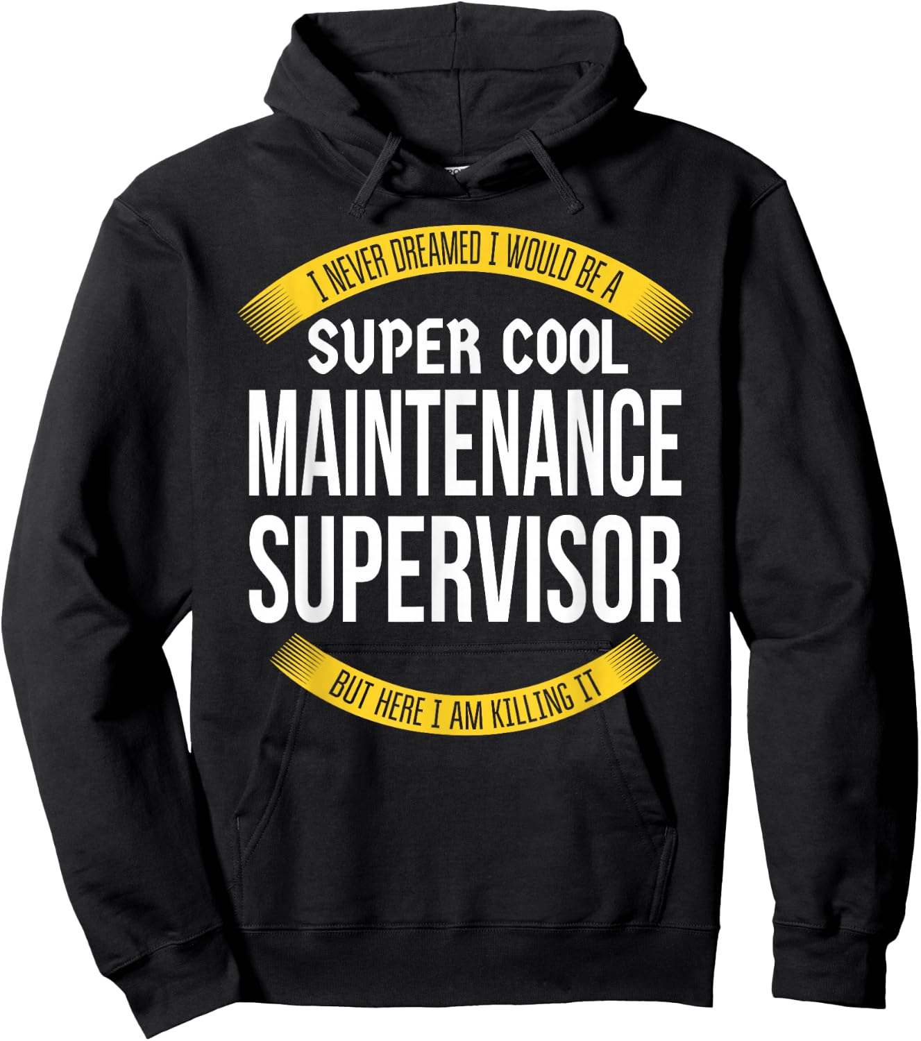 Funny Maintenance Supervisor Gift Appreciation Hoodie - Hoodie | Black