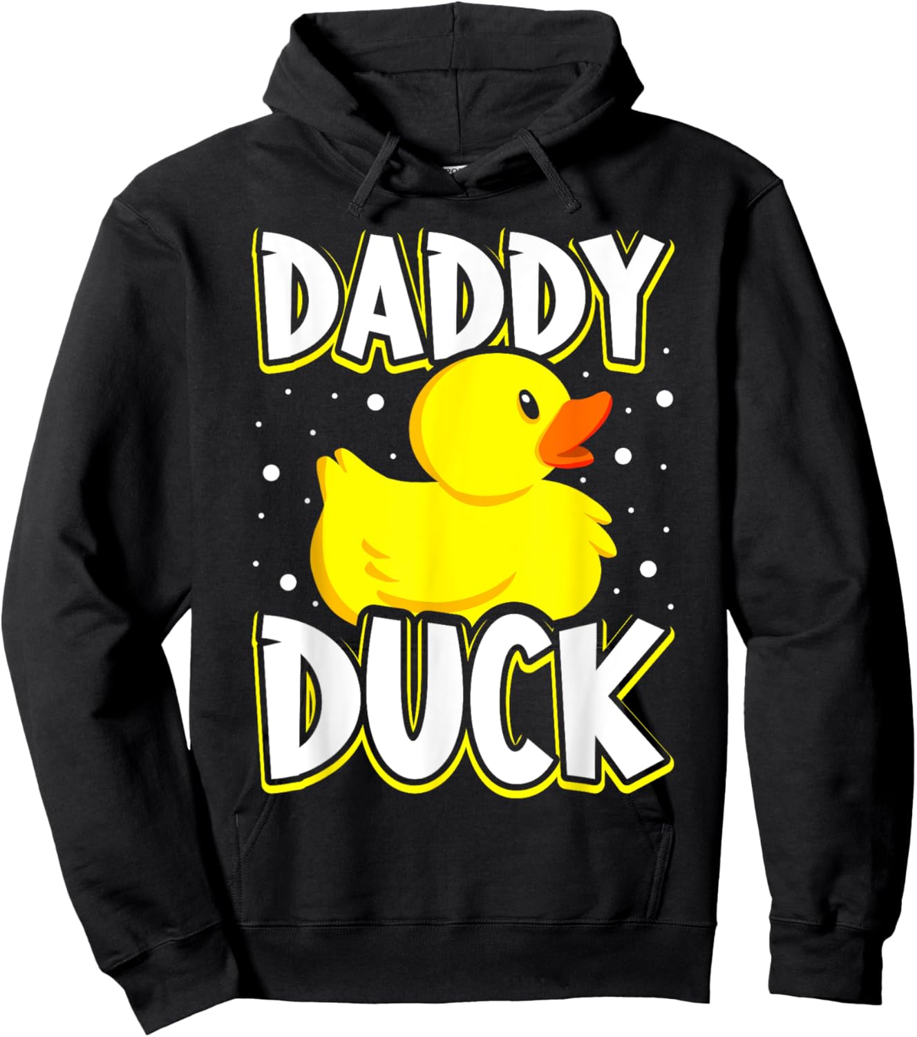 Daddy Duck Rubber Duck Dad Hoodie - Hoodie | Black