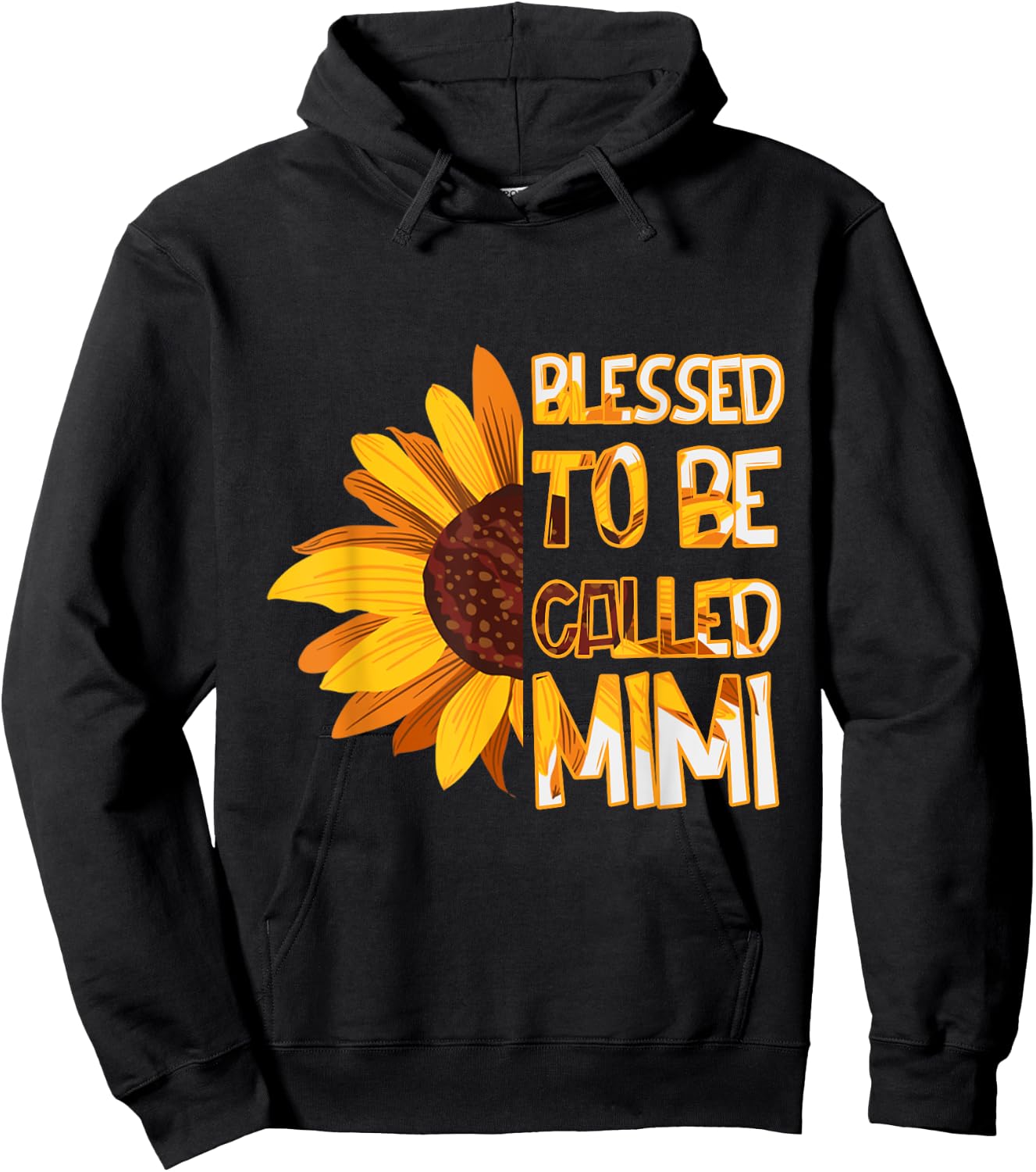 Mom Blessed To Be Called Mimi Flower Mothers Day Hoodie - Hoodie | Black