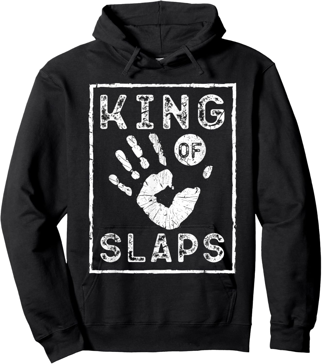Slap Fight, King Of Slaps, Vintage Slap Fighting Hoodie - Hoodie | Black