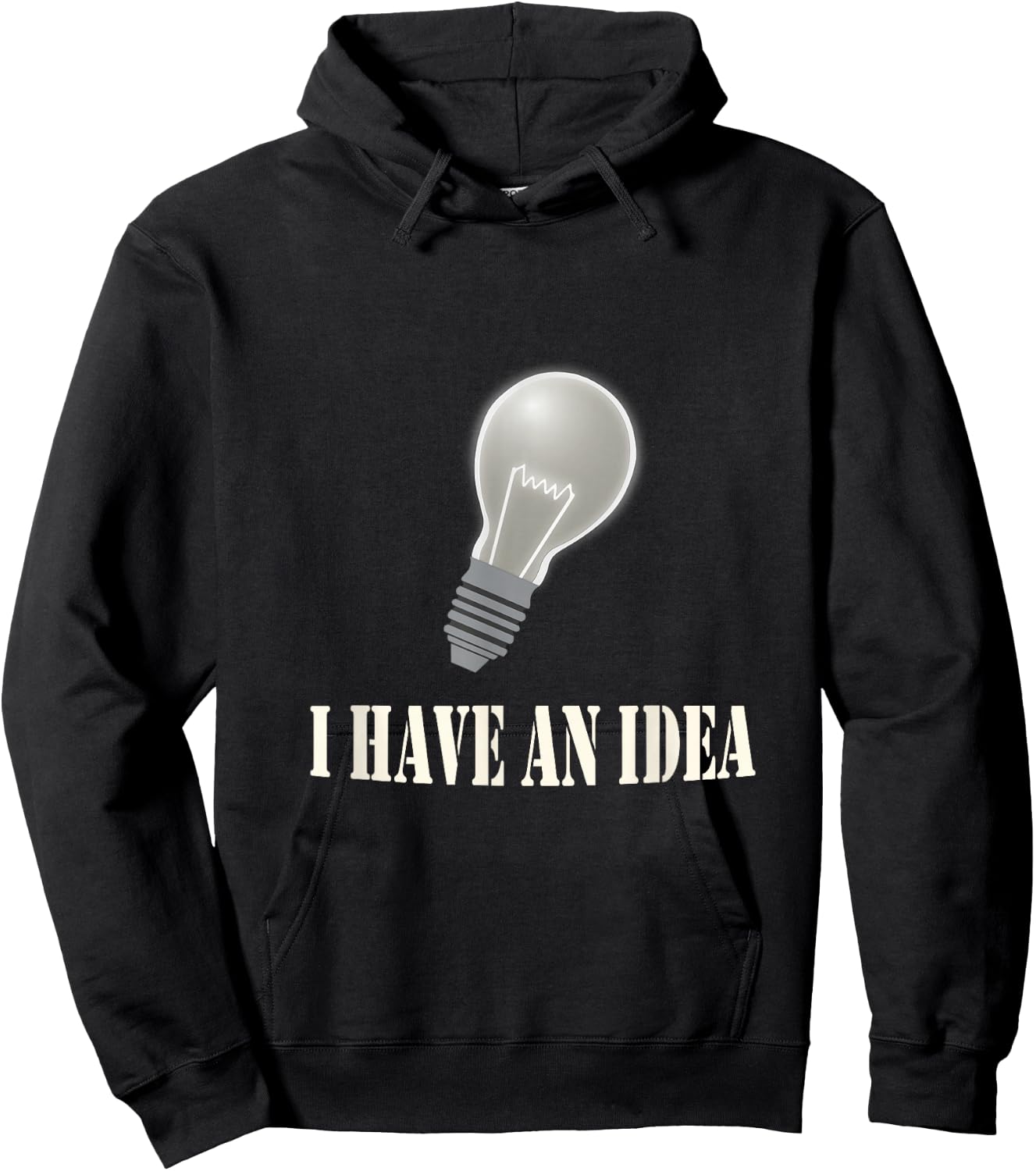 Ich habe eine Idee | Lamp Hoodie - Hoodie | Black
