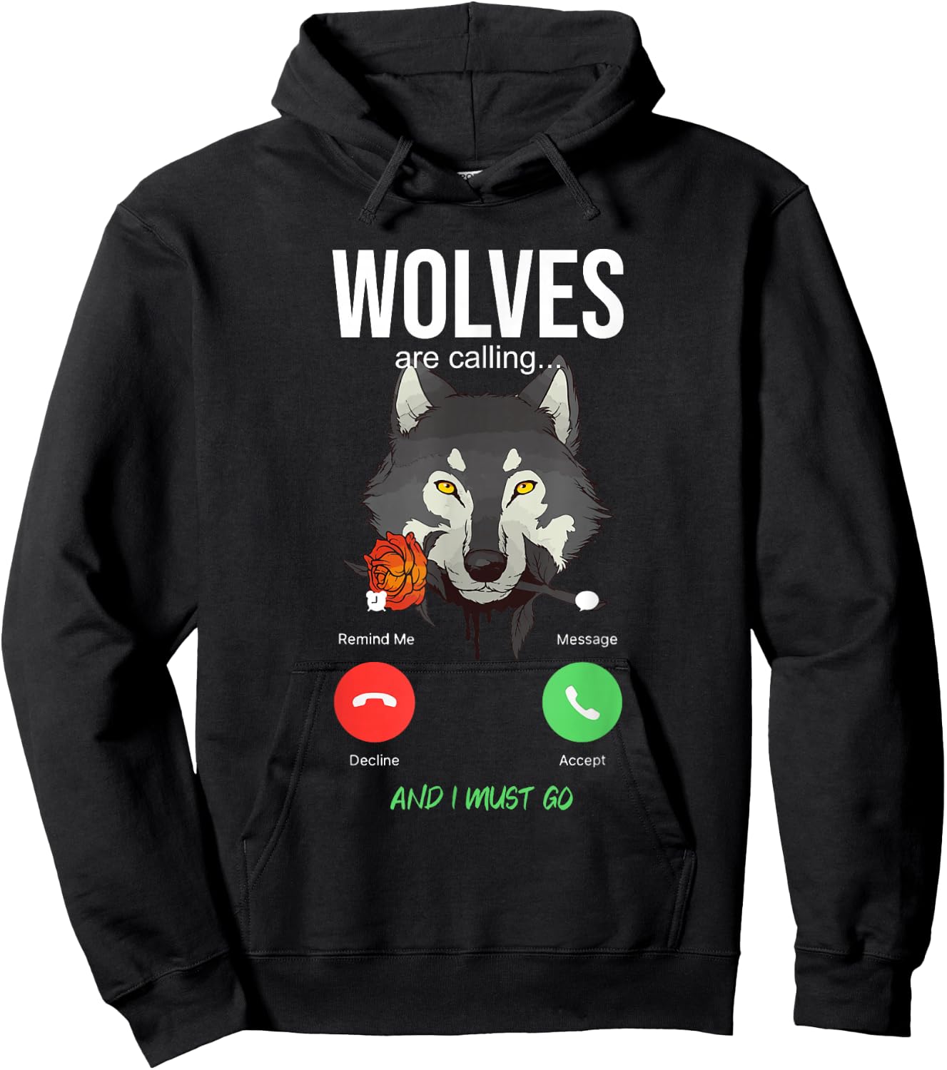 Wolves Are Calling - Wolf Wolves Hoodie - Hoodie | Black