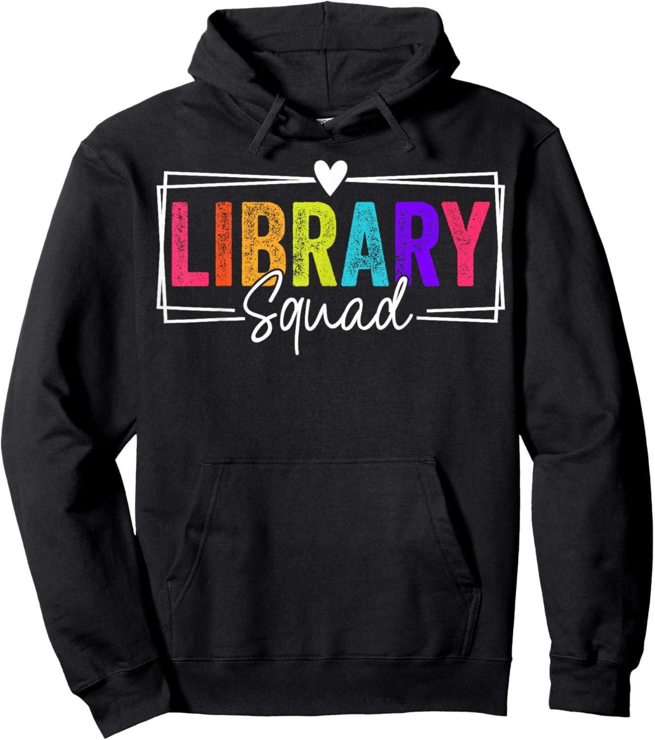 Library Squad Team Librarian Teacher Book Lover Hoodie - Hoodie | Black
