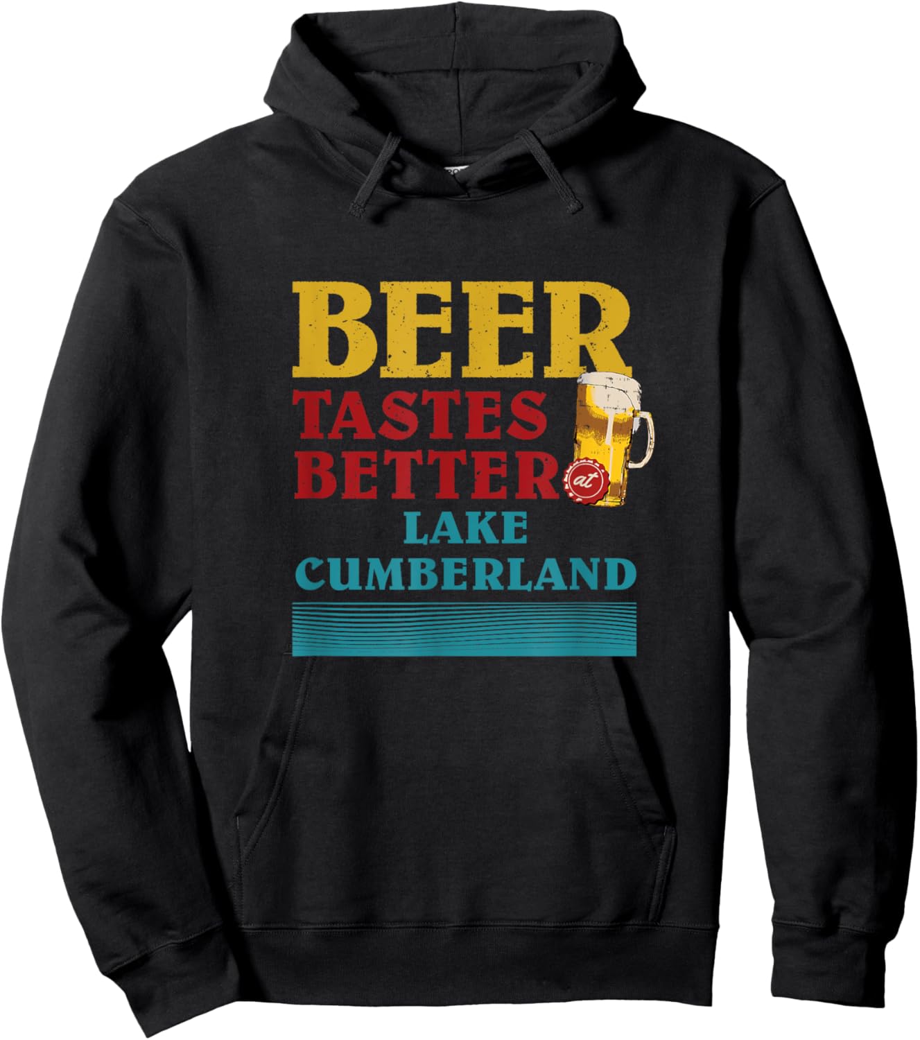 Lake Cumberland Lake Life Beer Tastes Better At The Lake Hoodie - Hoodie | Black