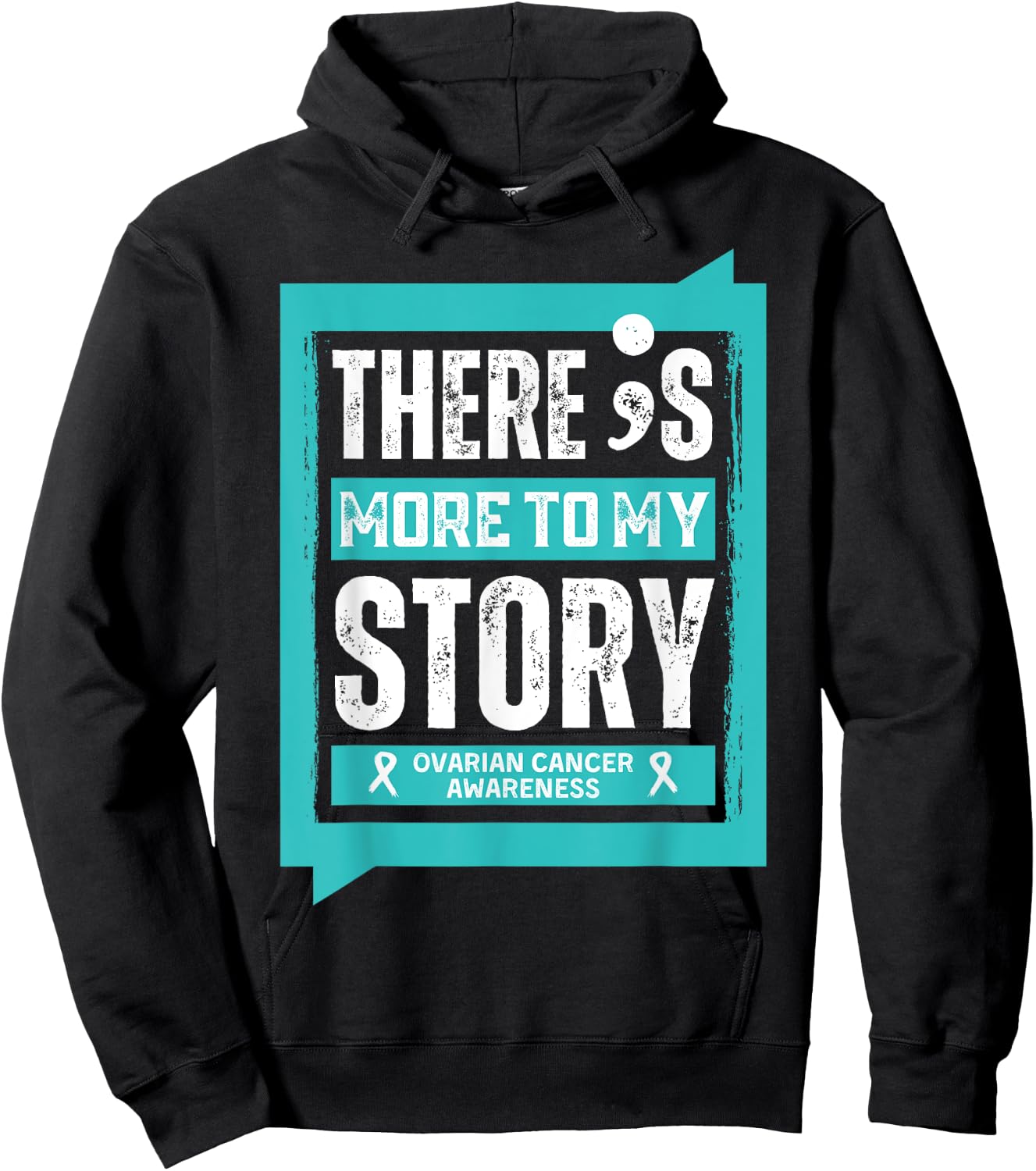 More To My Story Ovarian Cancer Disease Hoodie - Hoodie | Black