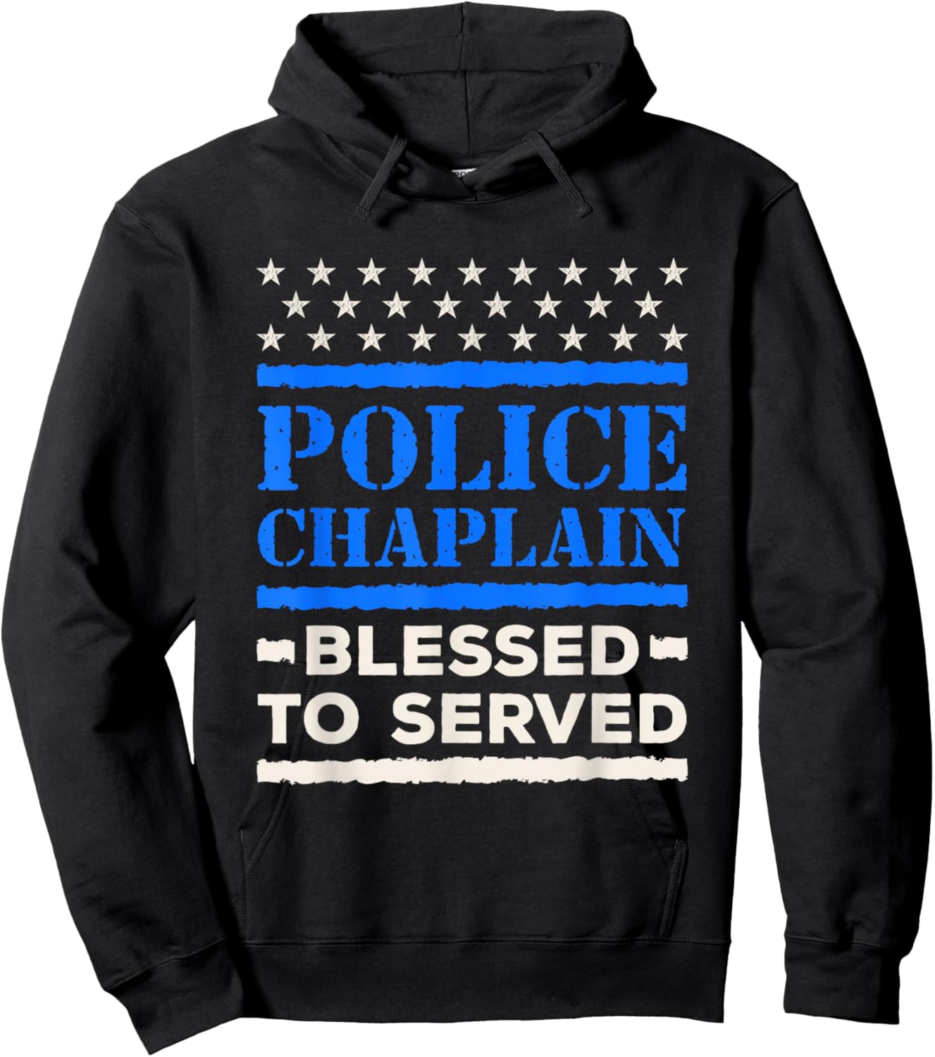 Police Chaplain Law Enforcement Blessed to Serve Hoodie - Hoodie | Black