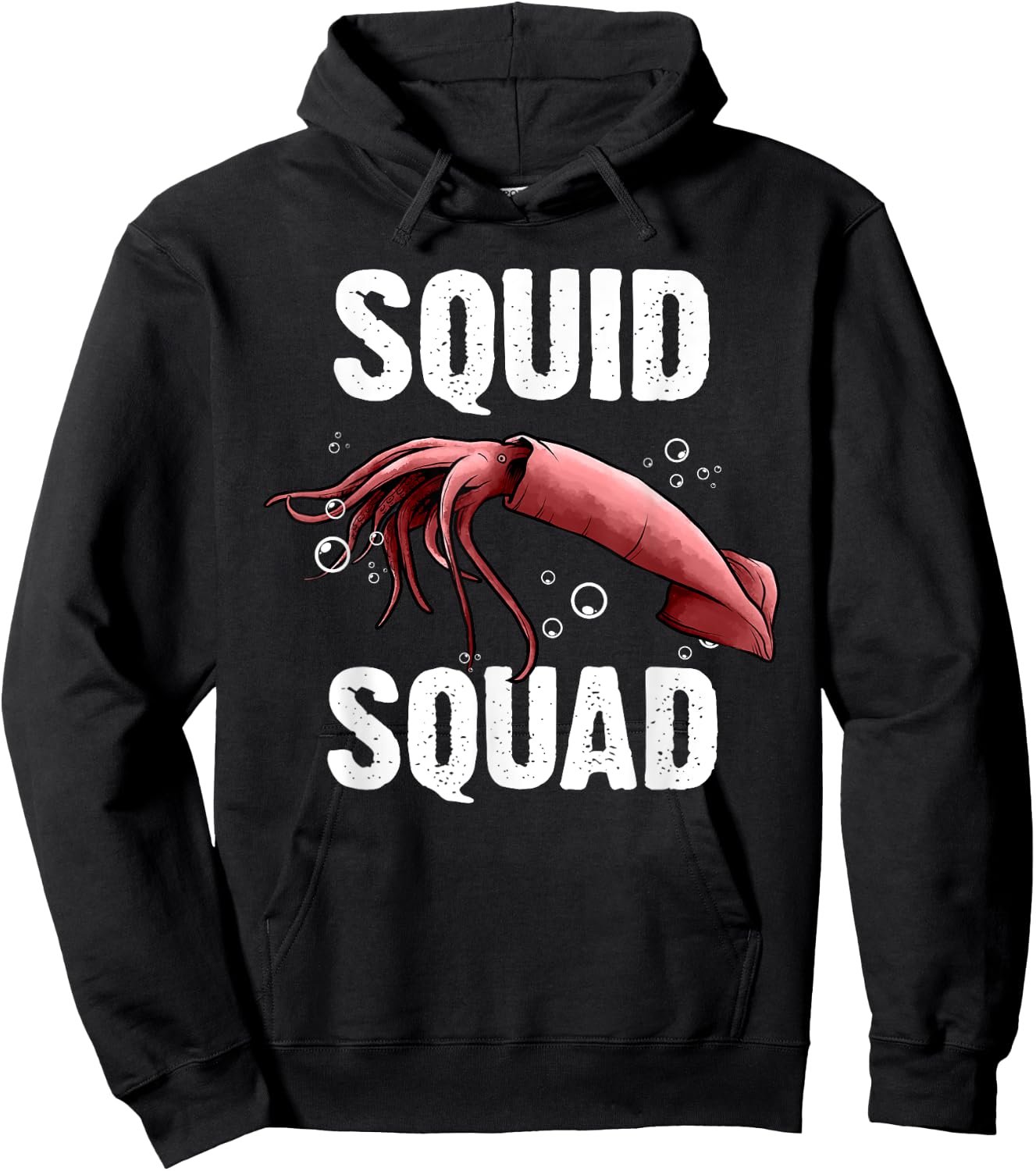 Squid Gift Women Giant Squid Seafood Calamari Lovers Hoodie - Hoodie | Black