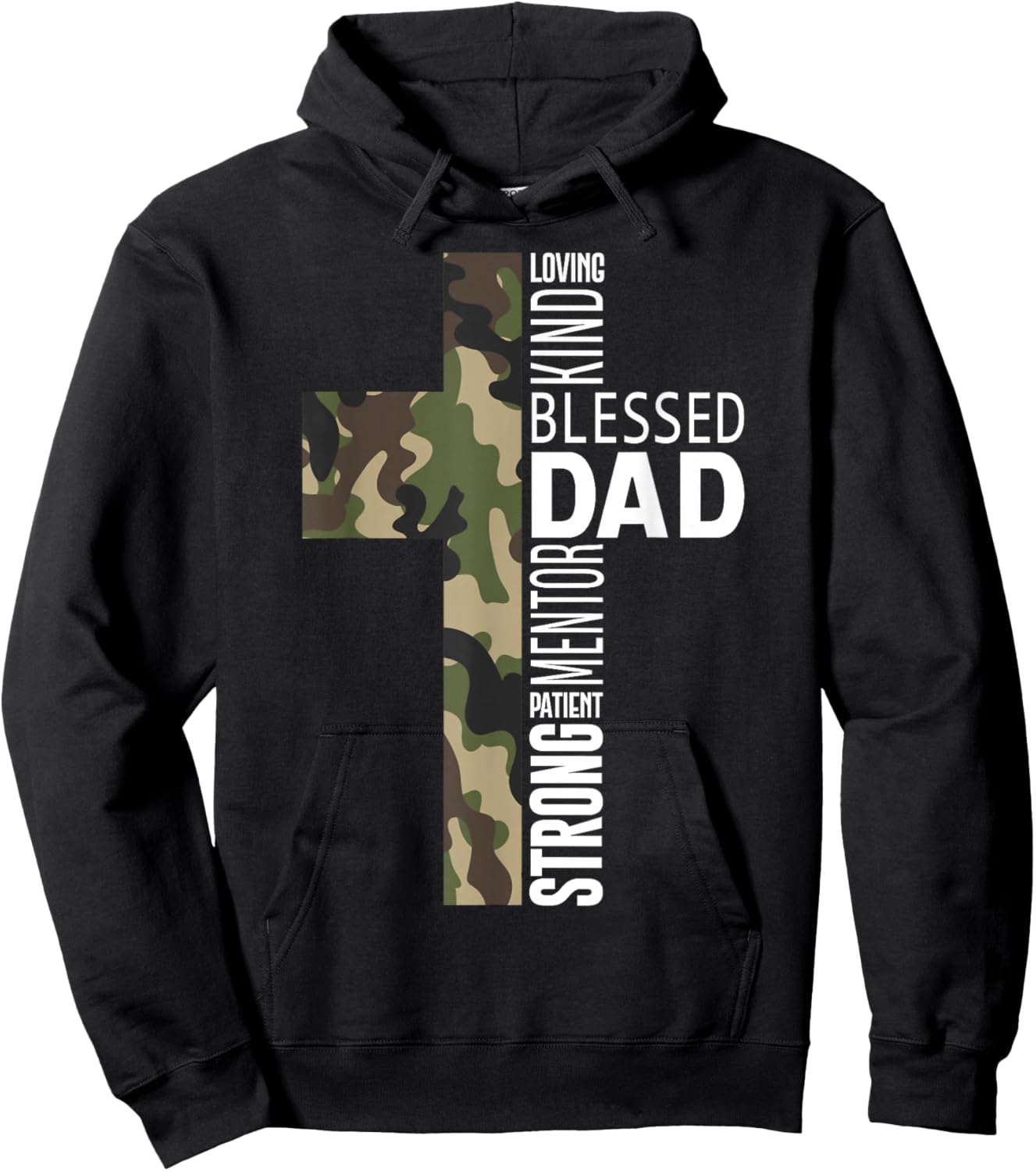 Christian Lovers Man of God Dad Jesus Faith Man of God Dad Hoodie - Hoodie | Black