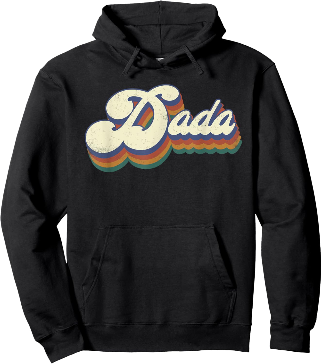 Dada Gifts Retro Vintage Father's Day Dada Hoodie - Hoodie | Black