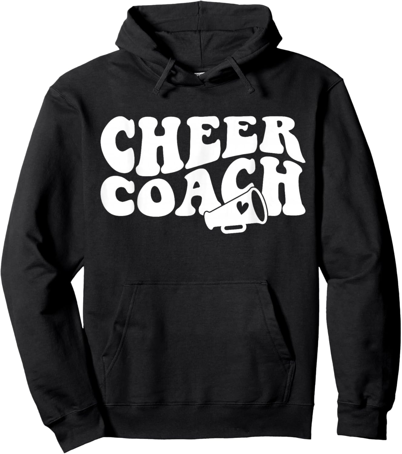 Cheer Coach Funny Design Cute Cheer Coach Cool Coaching Hoodie - Hoodie | Black