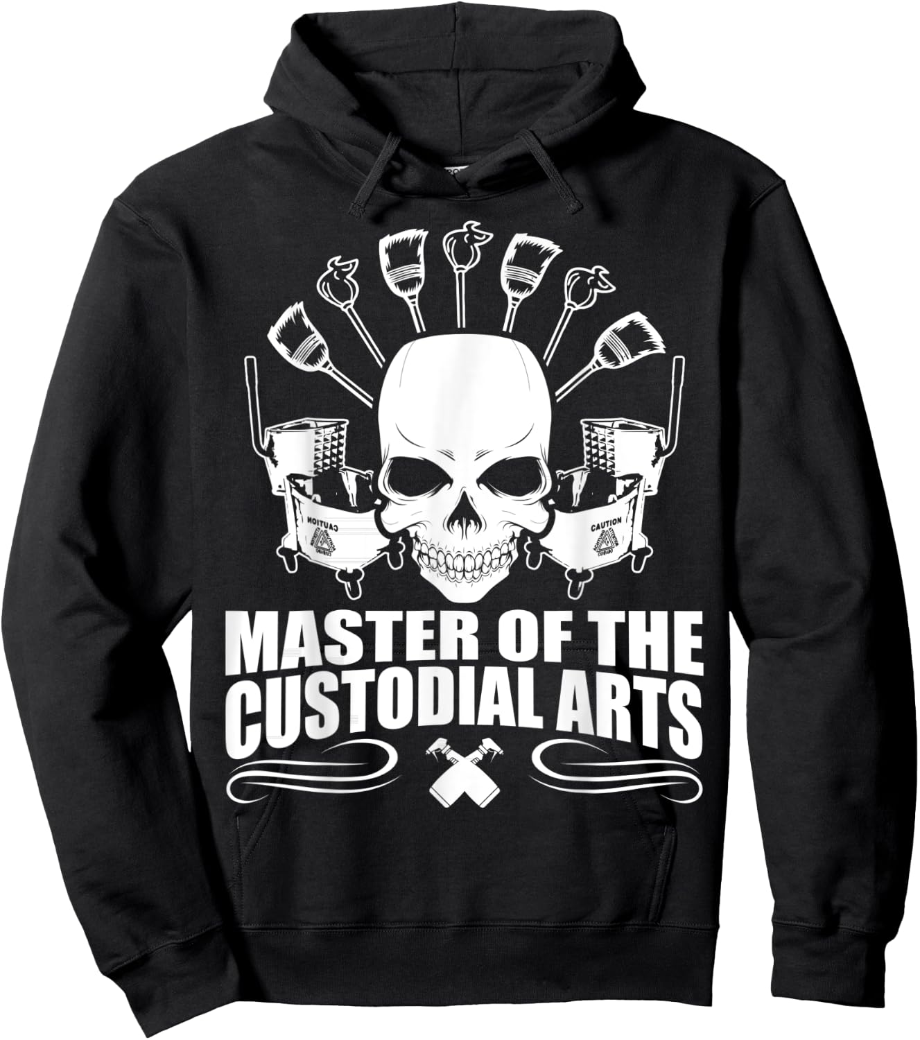 Janitors Masters Of The Custodial Arts Hoodie - Hoodie | Black