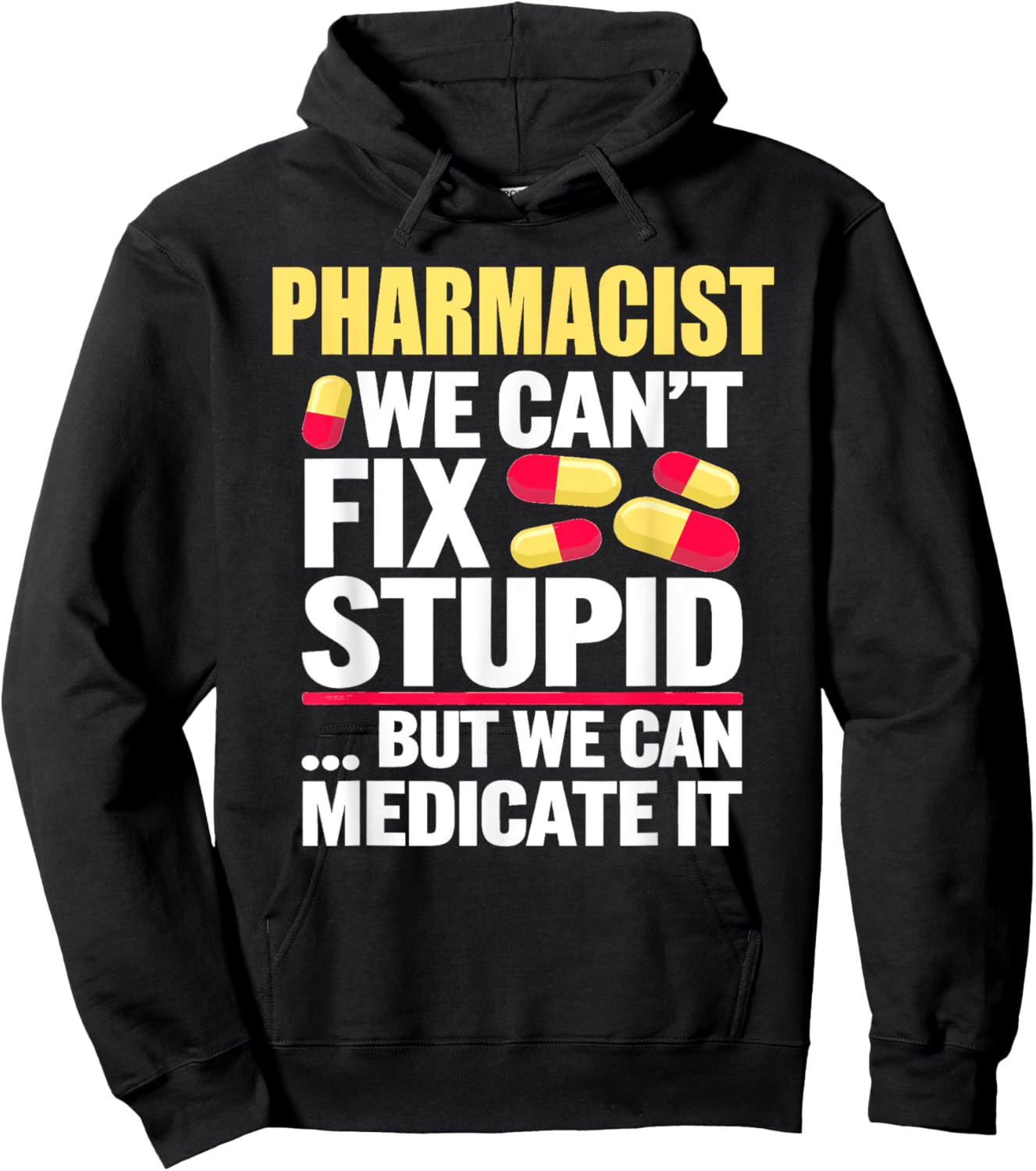 Pharmacy Tech Pharmacist School Gift | & Graphic Hoodie - Hoodie | Black