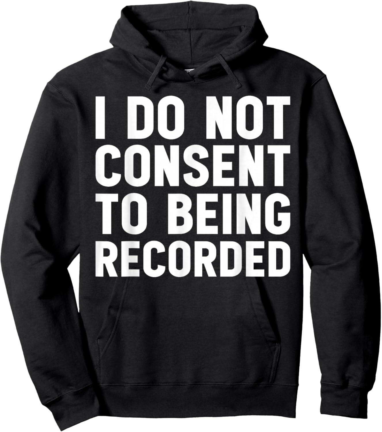 I Do Not Consent To Being Recorded Gym Girl Cute Funny Joke Hoodie - Hoodie | Black