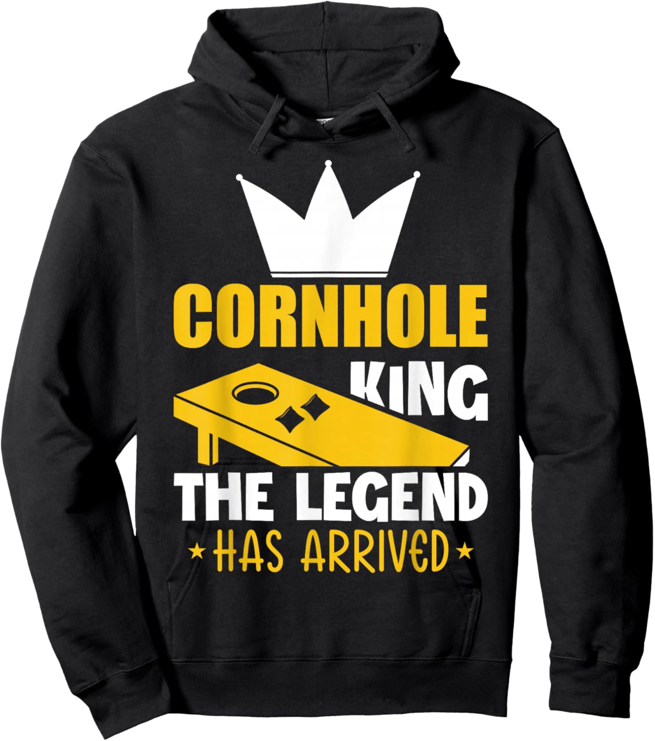 Cornhole King The Legend Has Arrived Hoodie - Hoodie | Black