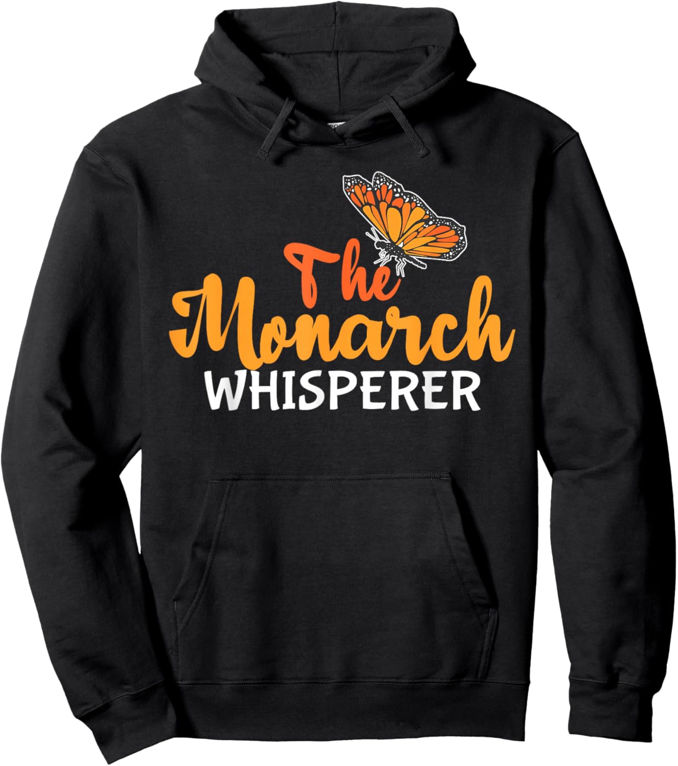 Funny "The monarch whisper" - Entomologist Hoodie - Hoodie | Black