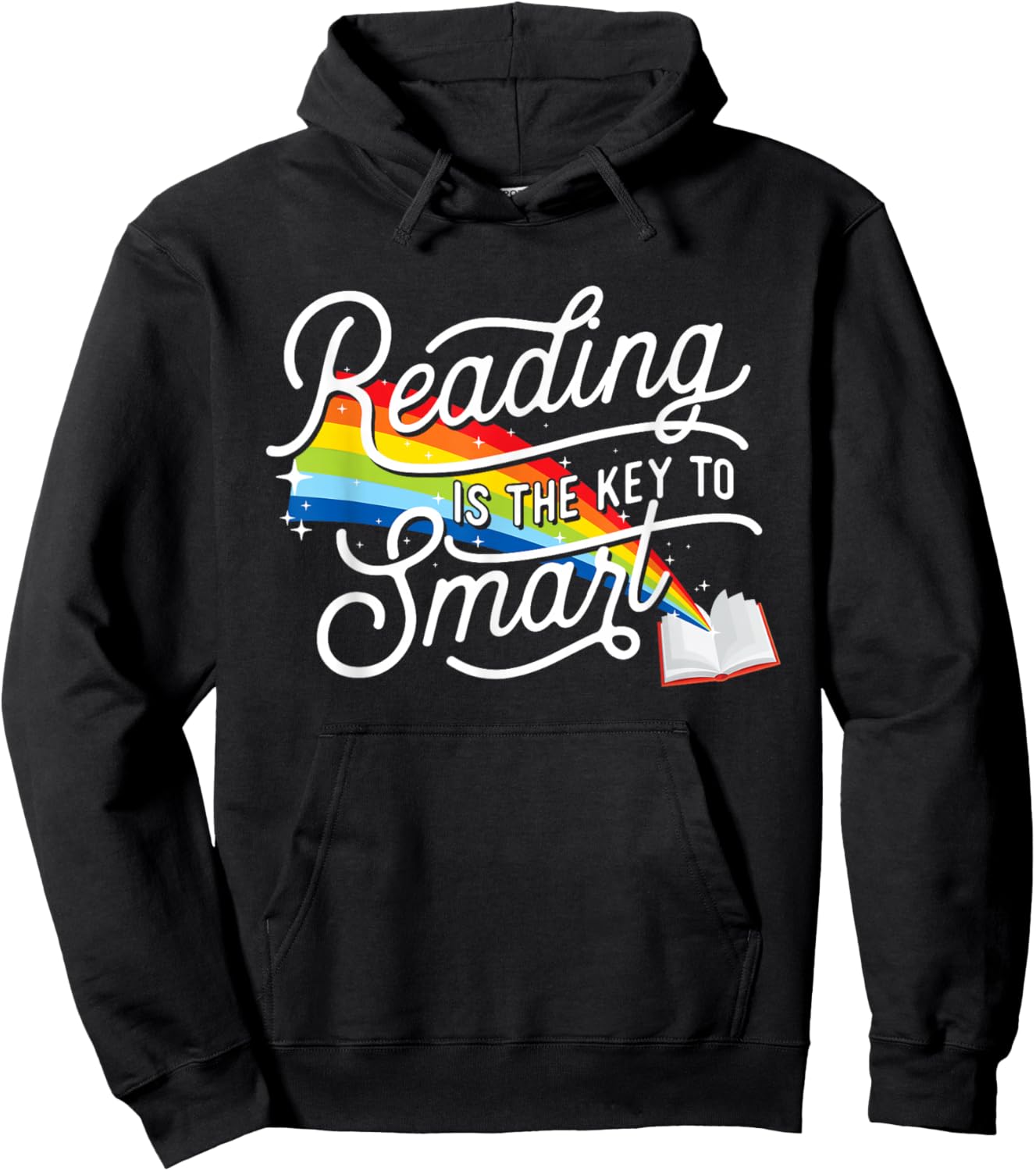 Reading Is The Key To Smart - Book Lover Bookworm Reader Hoodie - Hoodie | Black