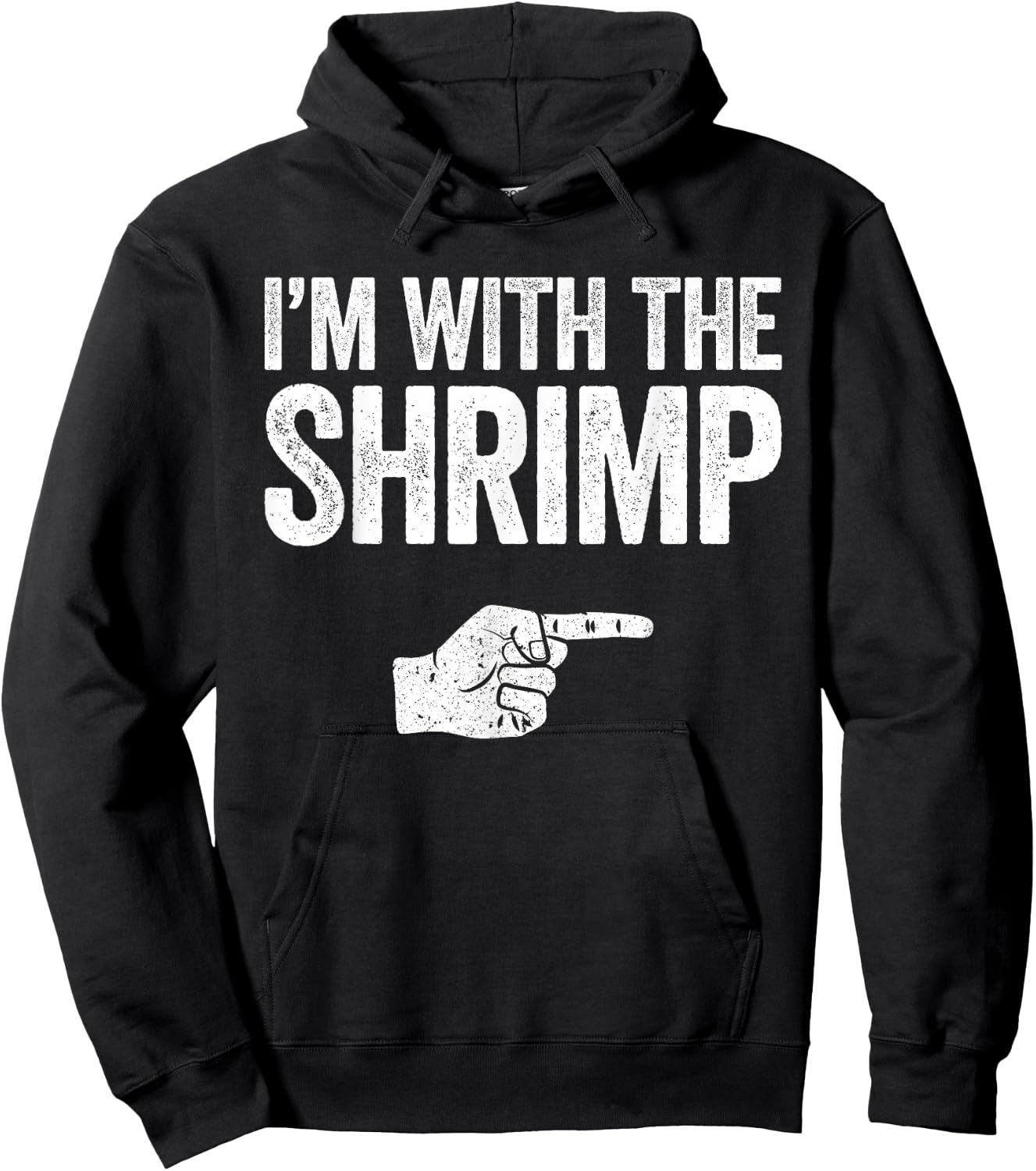 I'm with The Shrimp Shirt Adult Kids Matching Shrimp Costume Hoodie - Hoodie | Black