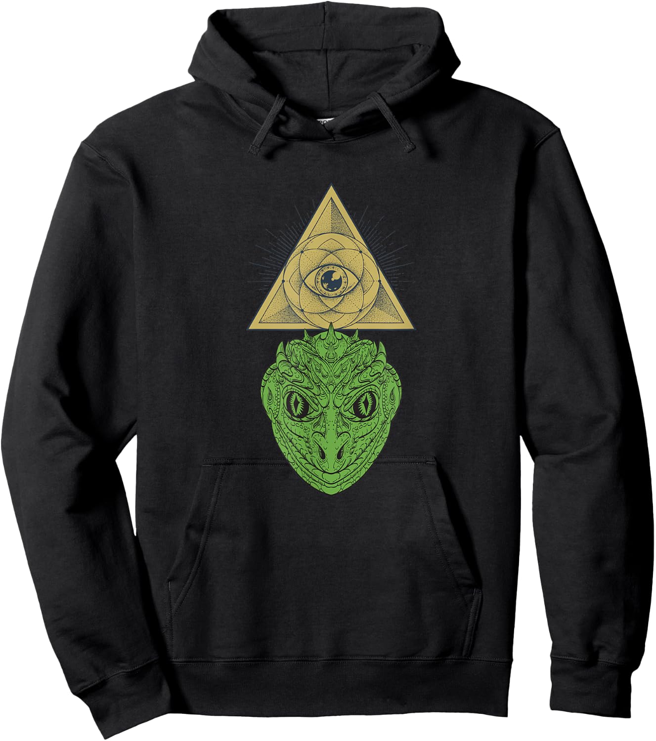 Reptilian Illuminati Conspiracy Theory Hoodie - Hoodie | Black