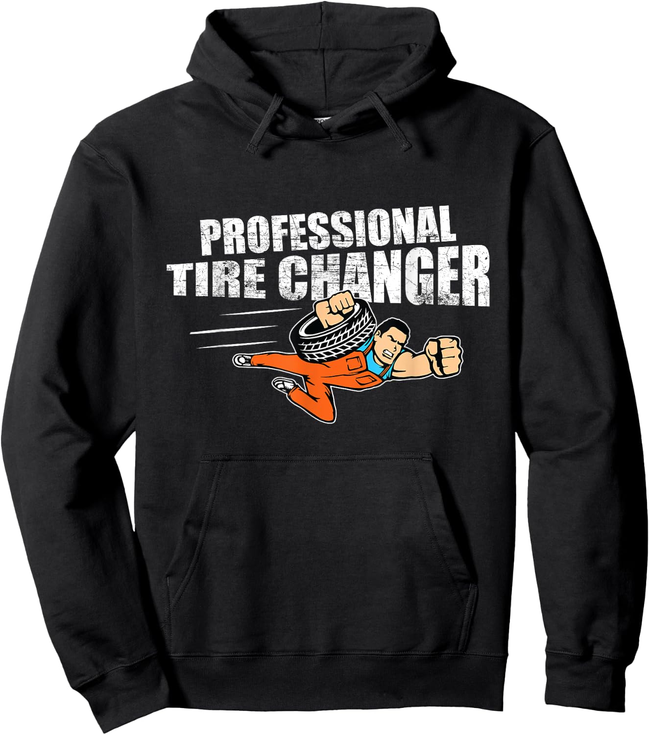 Professional Tire Changer Car Mechanic Novelty Gift Hoodie - Hoodie | Black