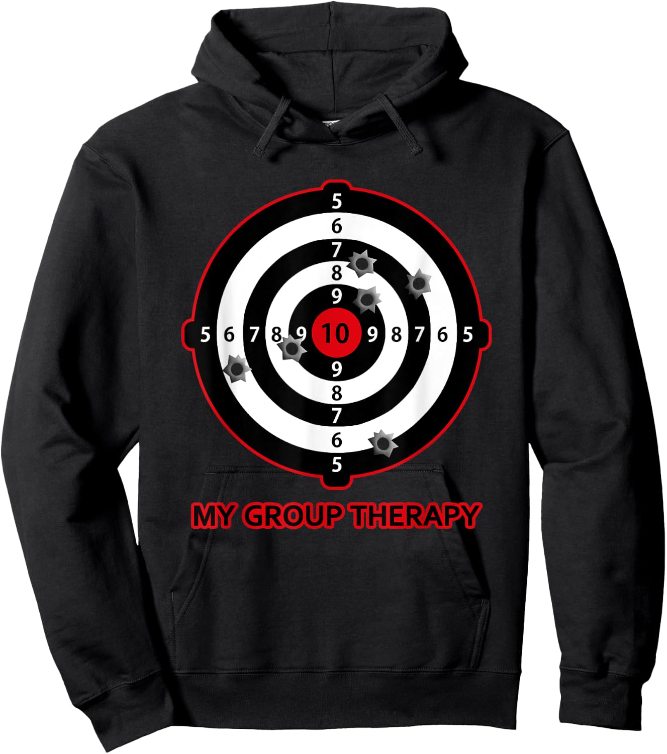 My Group Therapy Funny Gun Shooting Range Gift Women Hoodie - Hoodie | Black