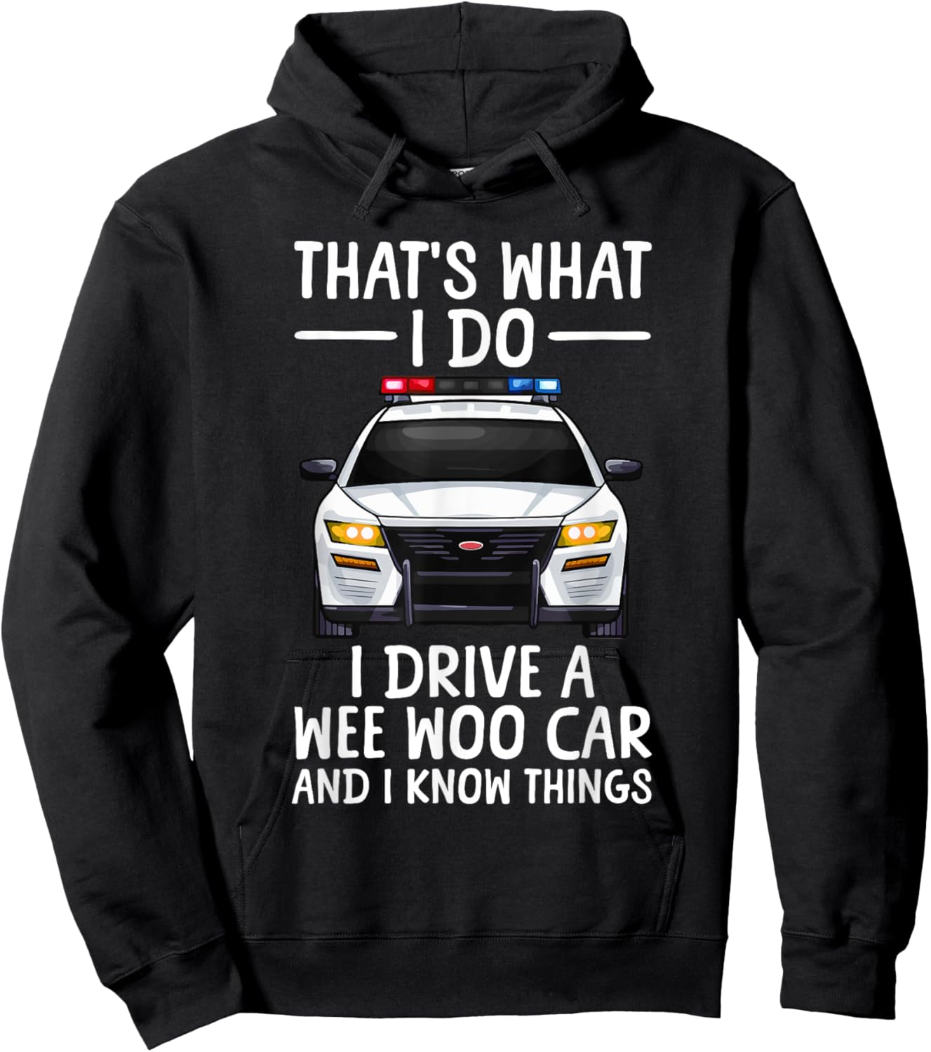 Funny Police Art Women Cop Policeman Police Officer Hoodie - Hoodie | Black