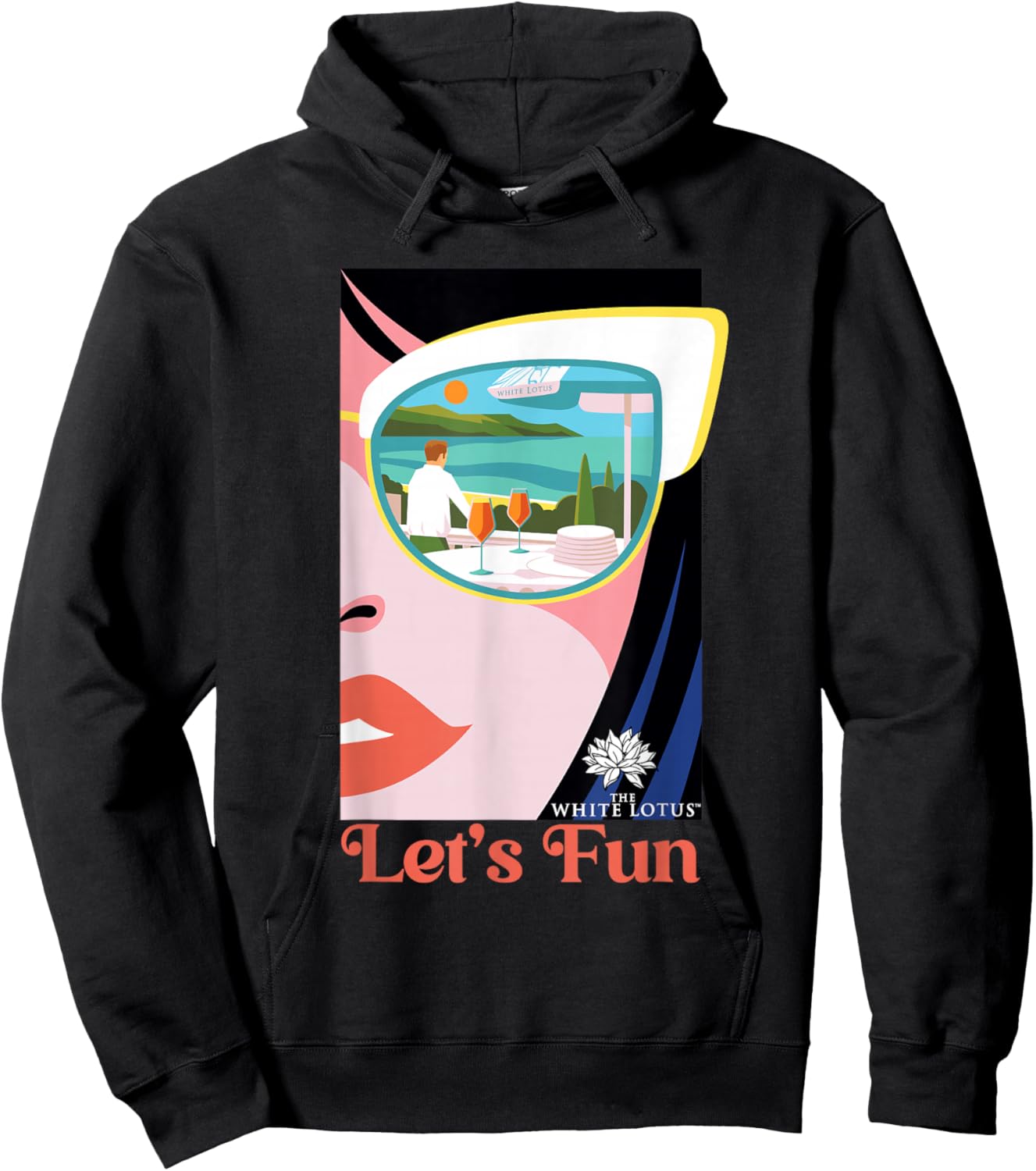 The White Lotus HBO Original Series Let's Fun Hoodie - Hoodie | Black