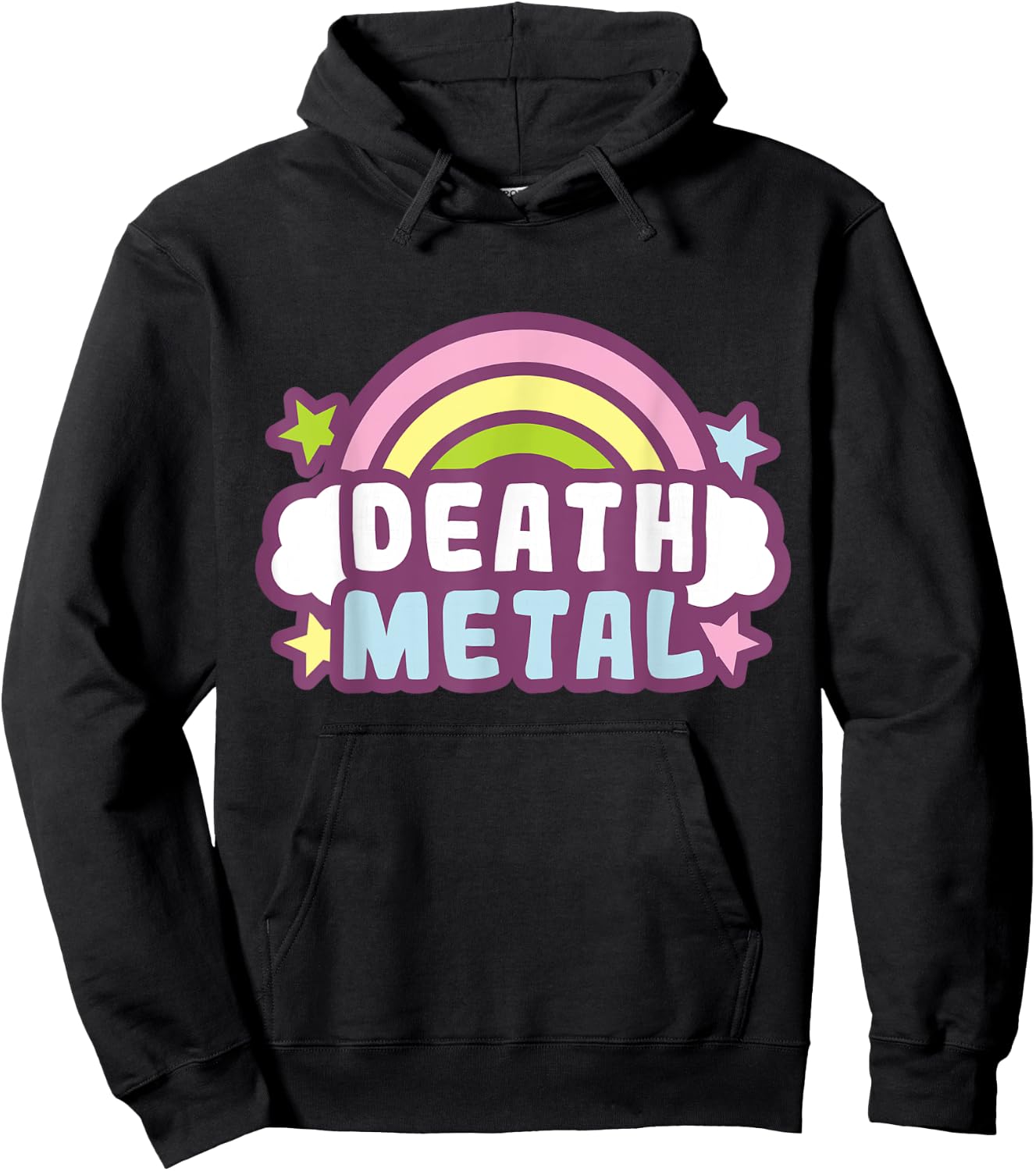 Death Metal Rainbow Hoodie - Hoodie | Black
