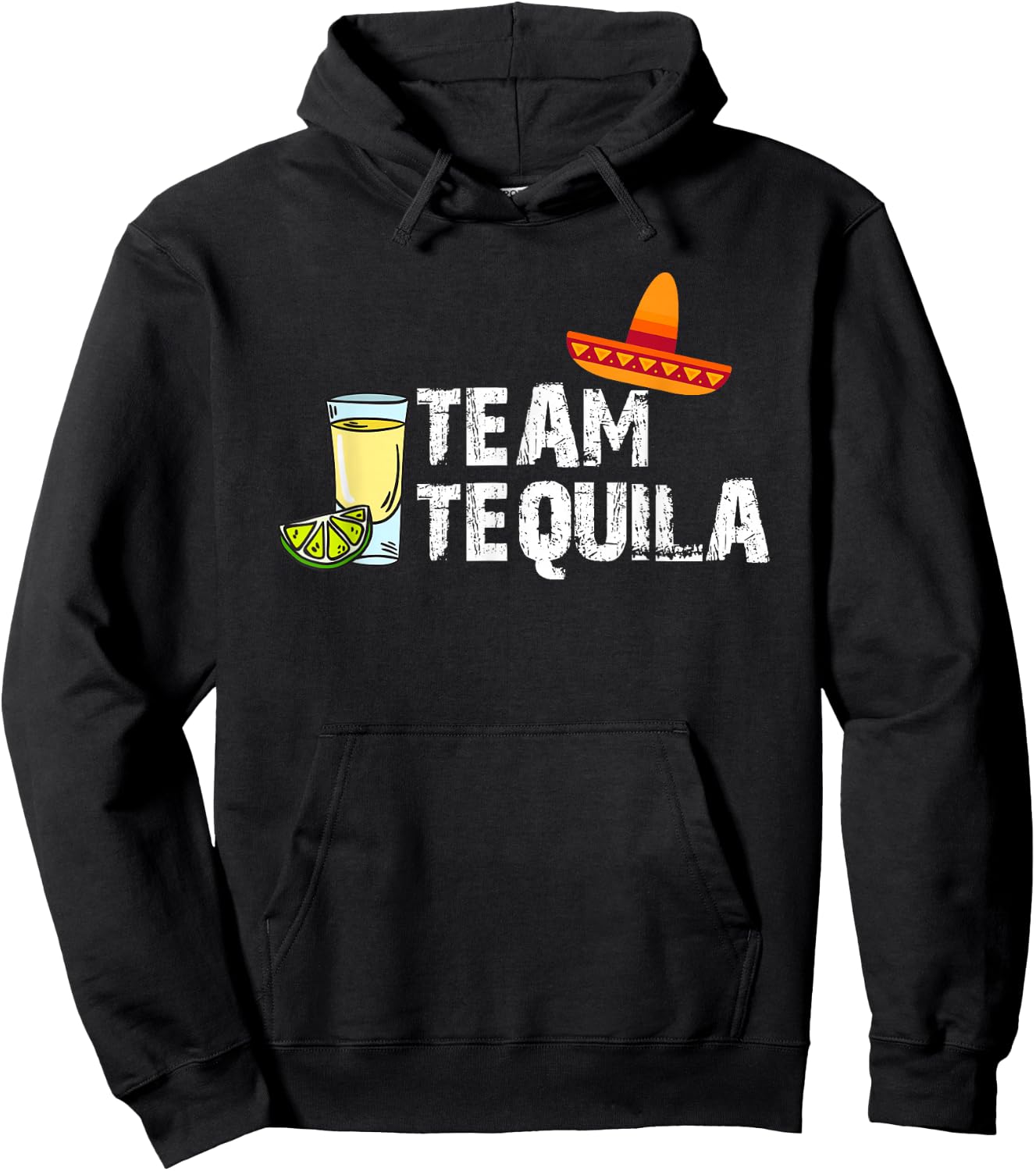 Team Tequila any Tequila lover drinker Hoodie - Hoodie | Black