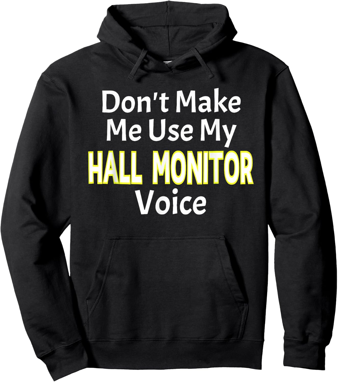 First Day of School Hall Monitor Hoodie - Hoodie | Black
