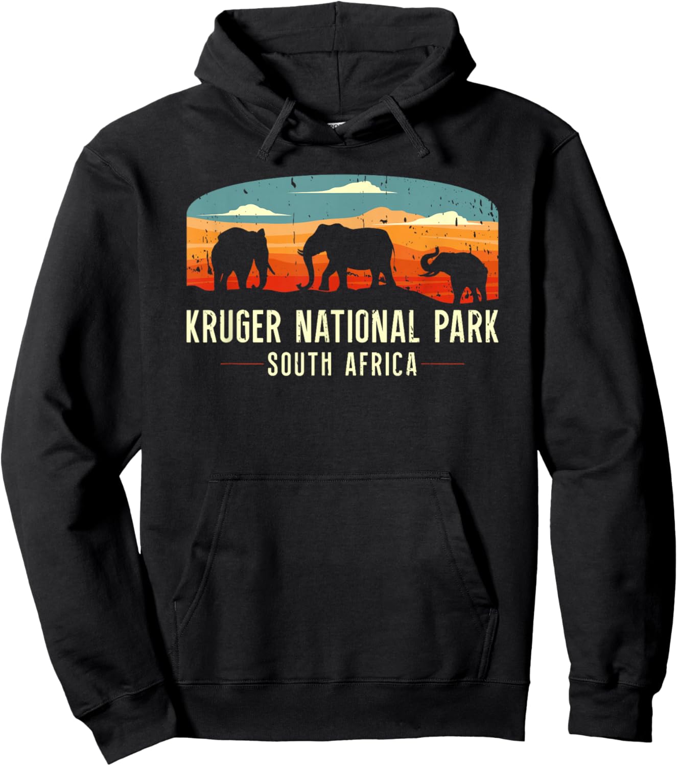 Kruger National Park South Africa Vacation Souvenir Safari Hoodie - Hoodie | Black